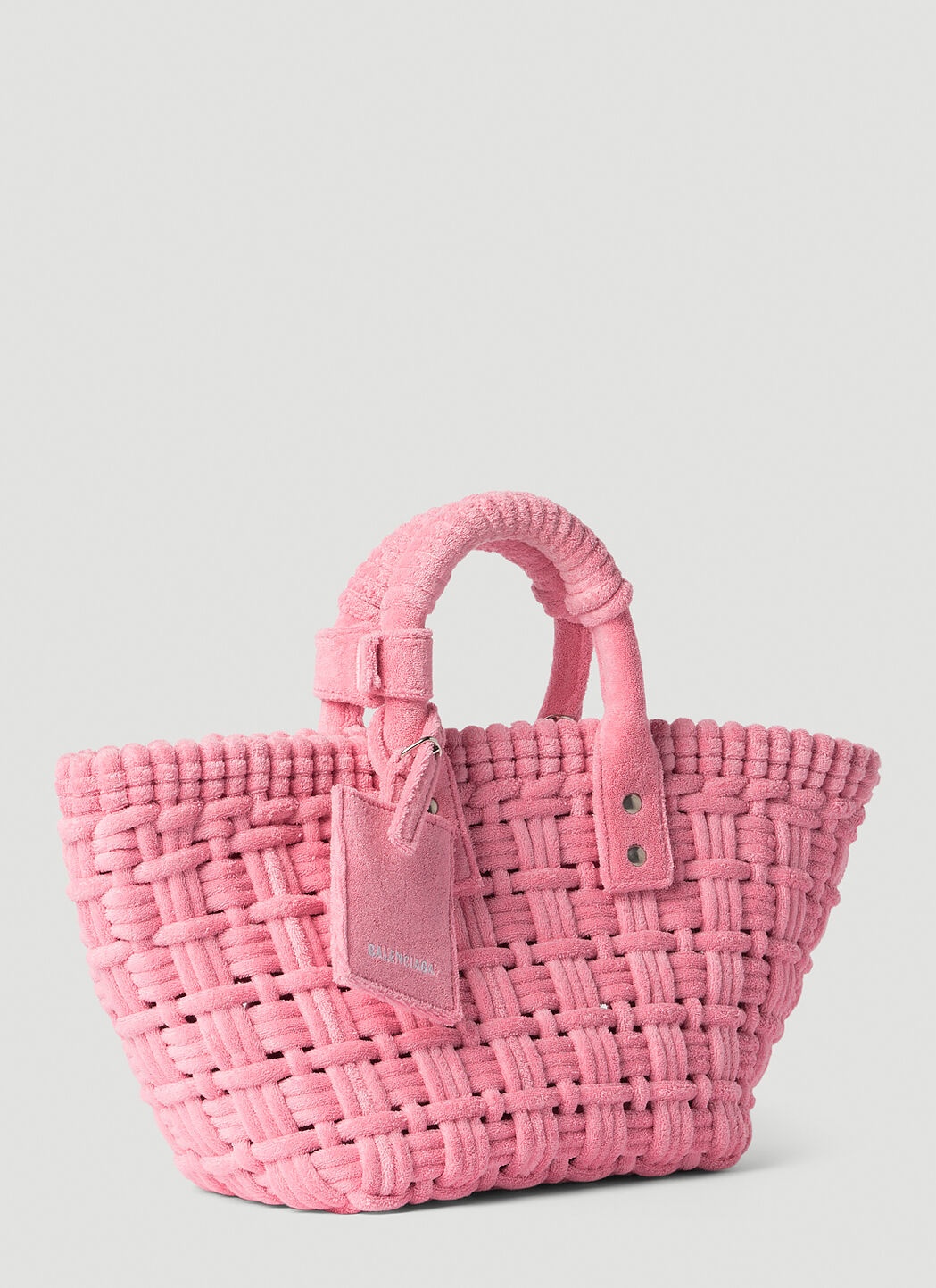 【BALENCIAGA】ビストロ XS Sponge Basket Tote Bag NWT BALENCIAGA Bistro XS Basket Bag in Pink Sponge Fabric