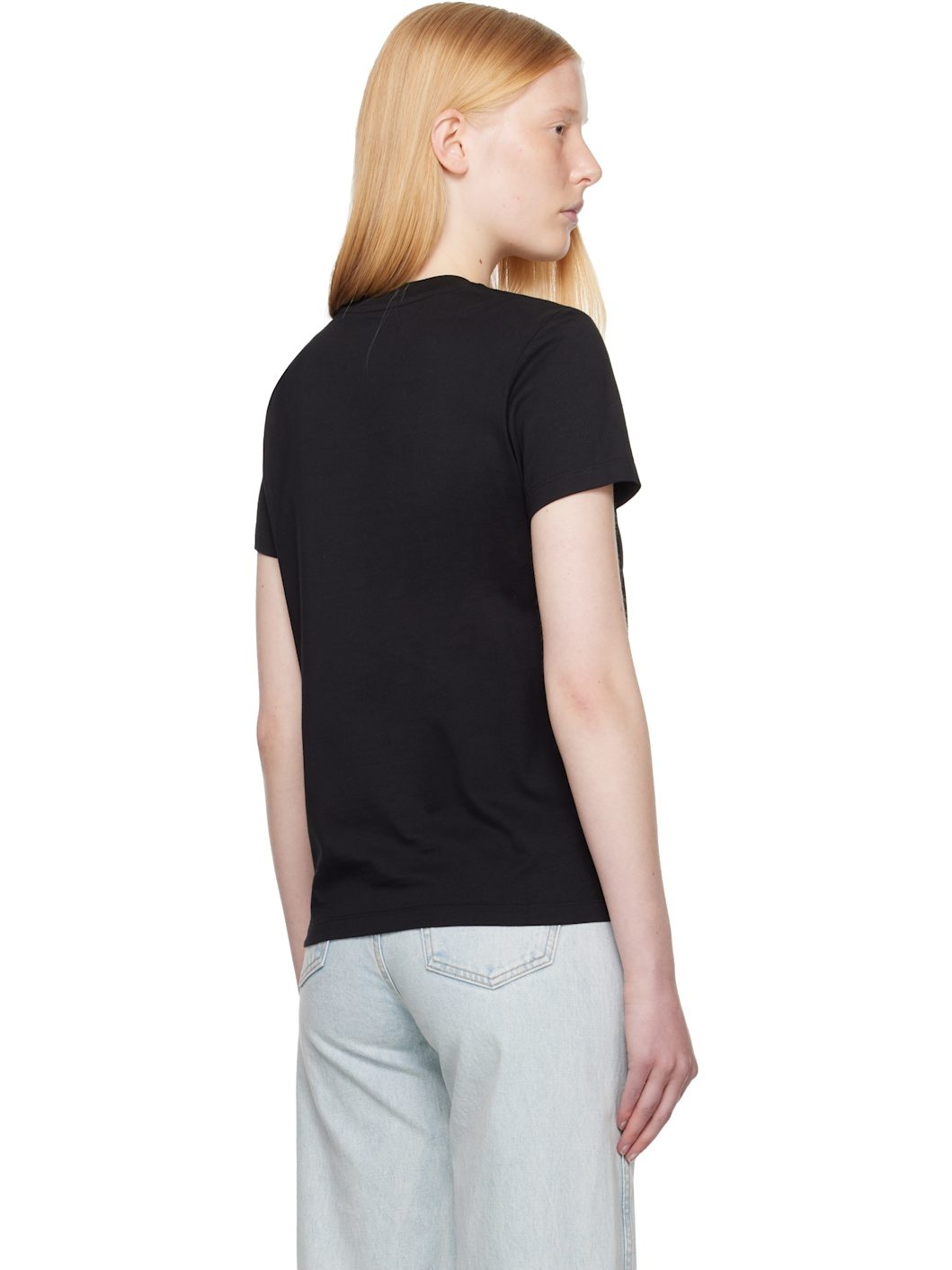 Black Embroidered-Logo T-shirt - 3