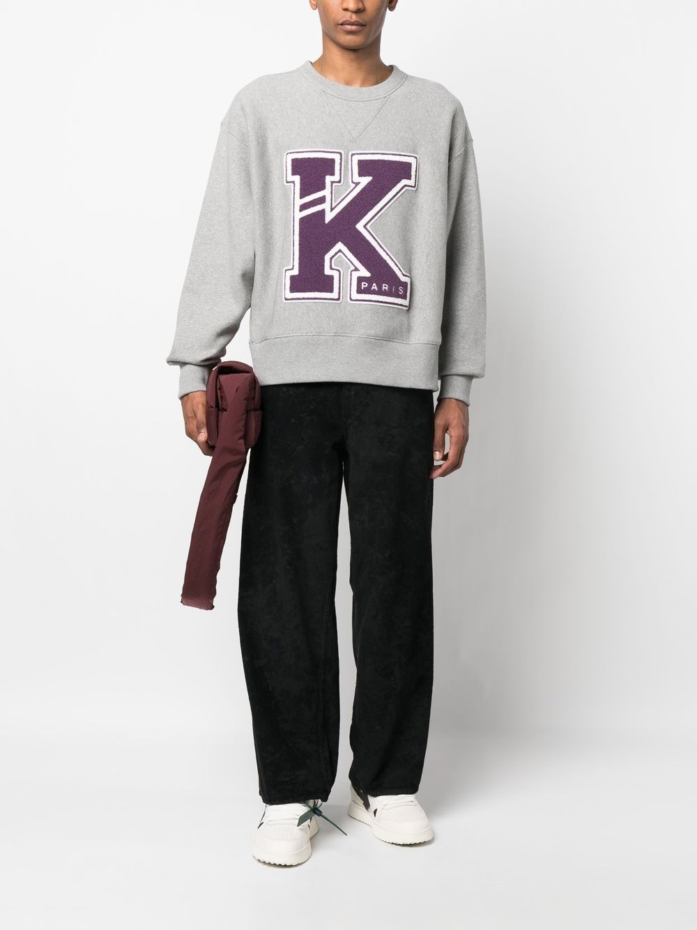 logo-patch detail sweatshirt - 2