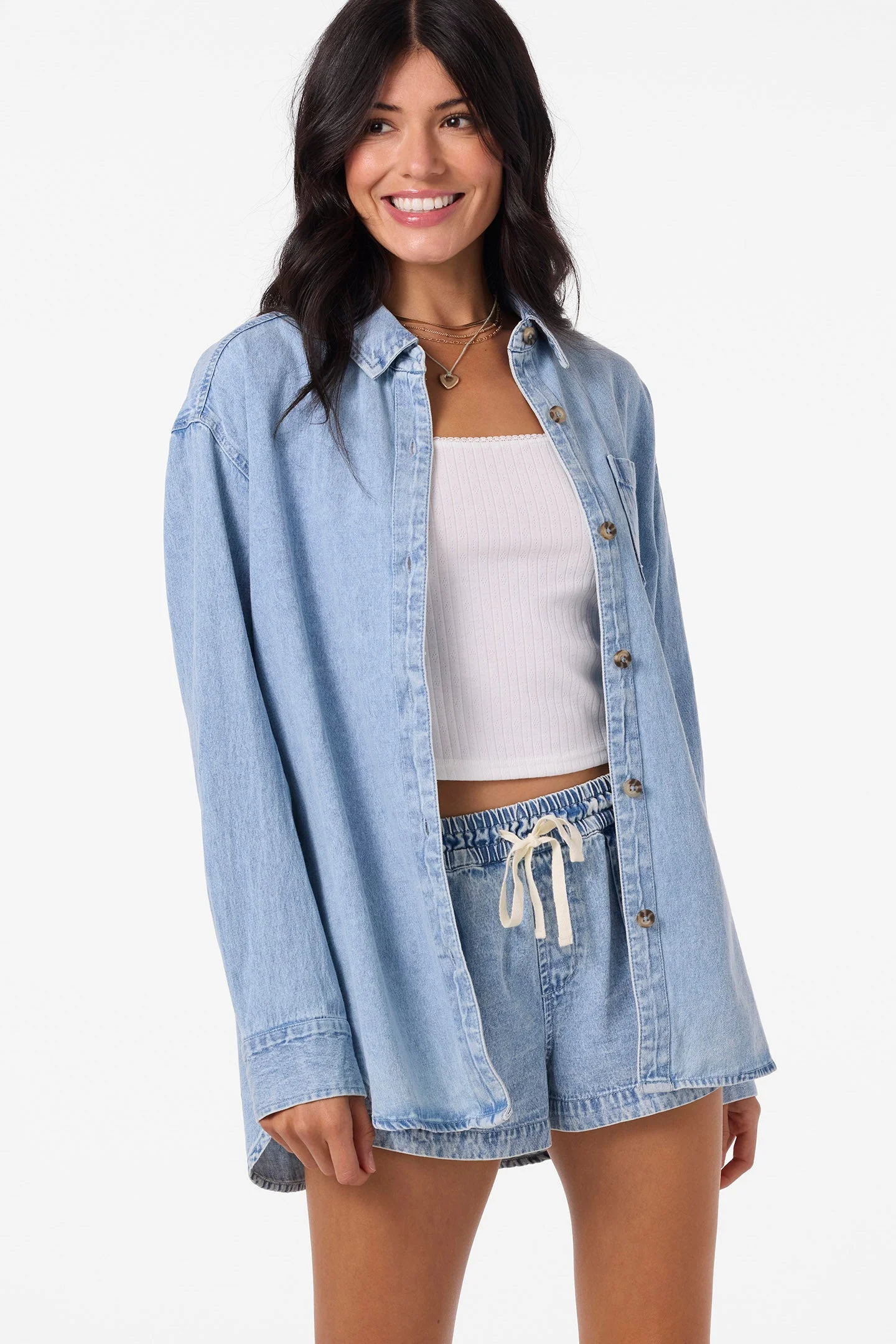 Sevie Denim Shacket Jacket - 1