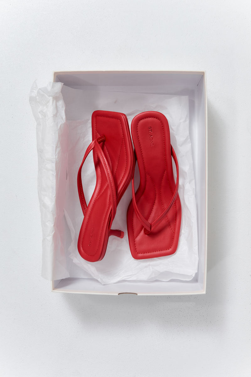 Thong Detail Heel - Rosso - 4