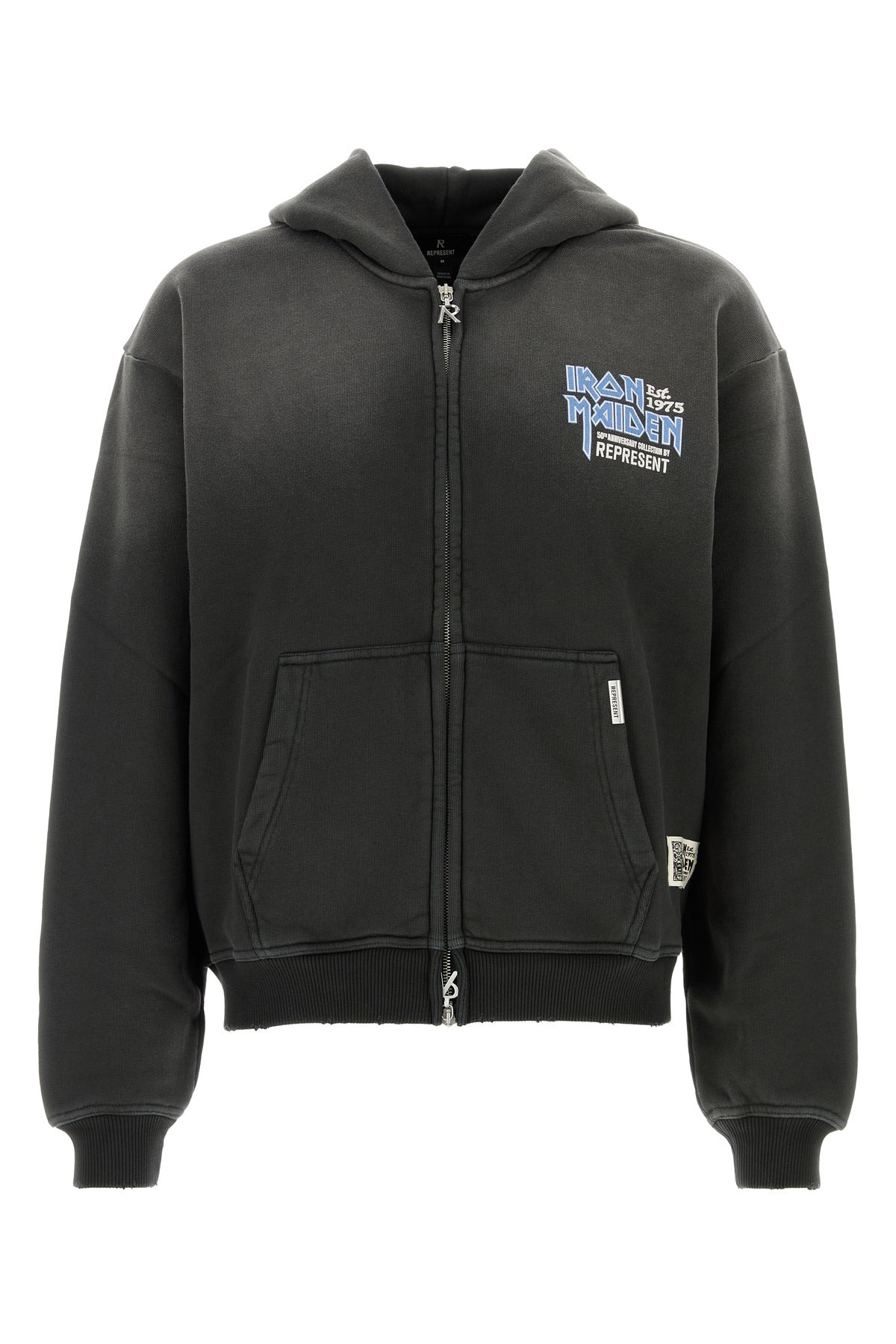 Charcoal cotton Represent X Iron Maiden Anniversary sweatshirt - 1