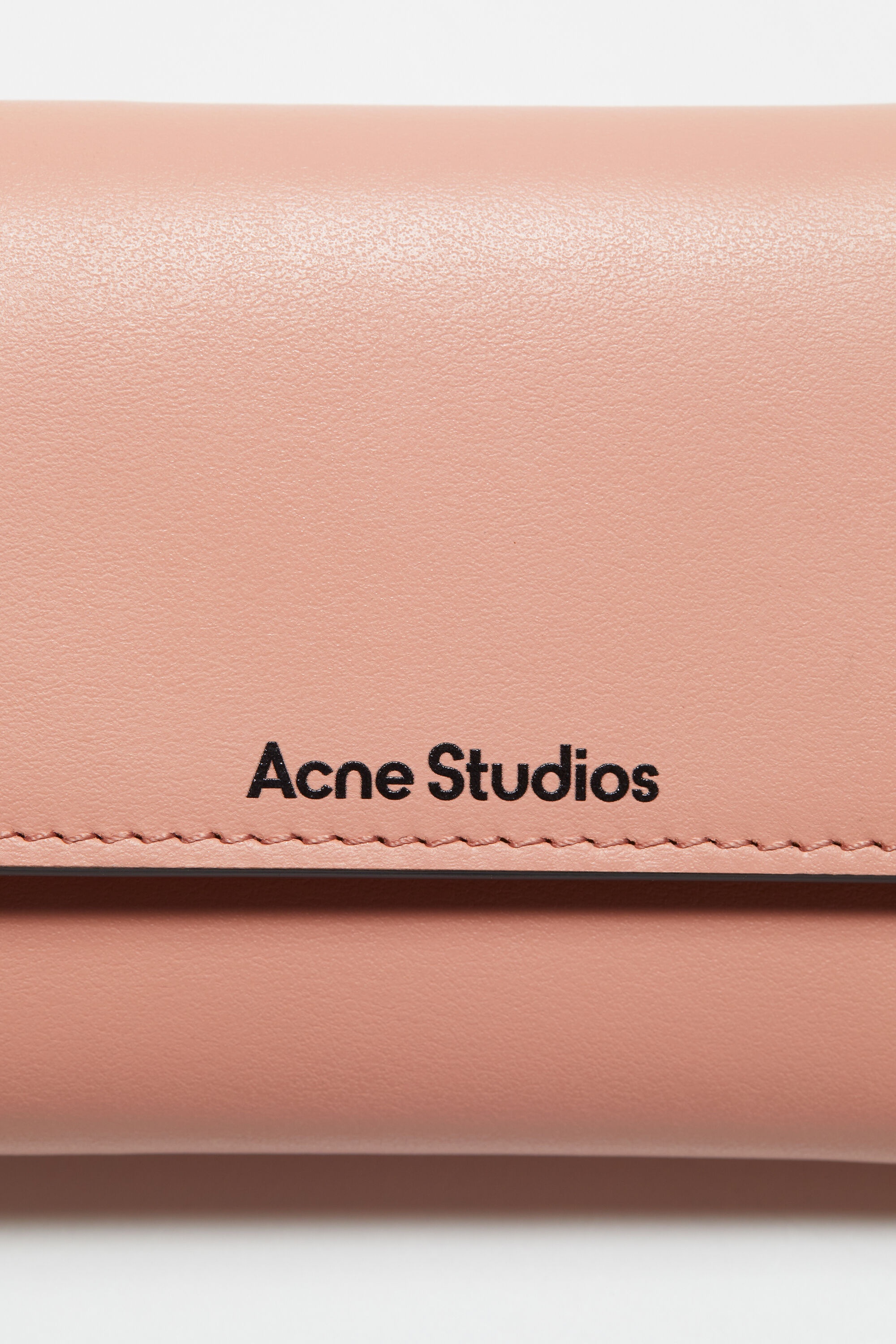 Trifold leather wallet - Salmon pink - 5
