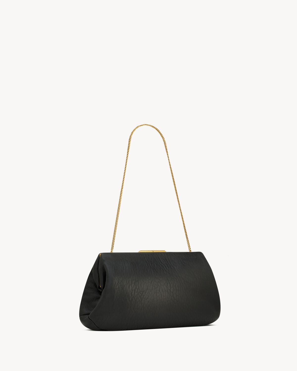SAINT LAURENT CLUTCH LARGE IN LAMBSKIN - 5