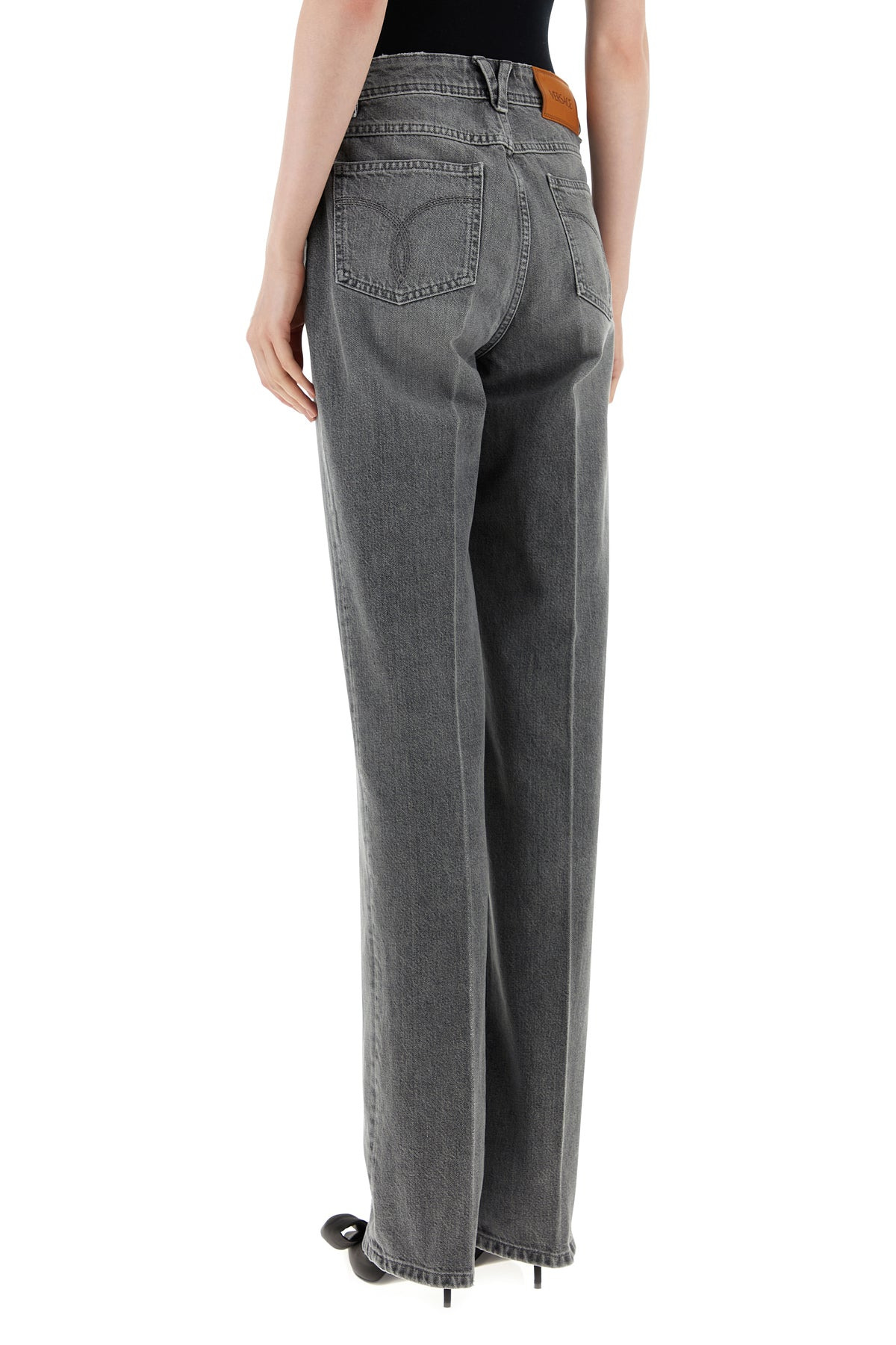 Dark grey denim jeans - 4