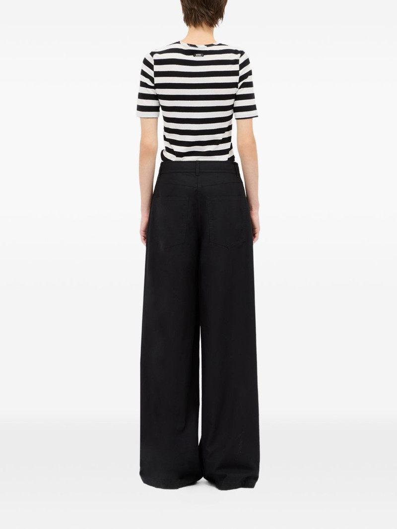 logo-print wide-leg trousers 4