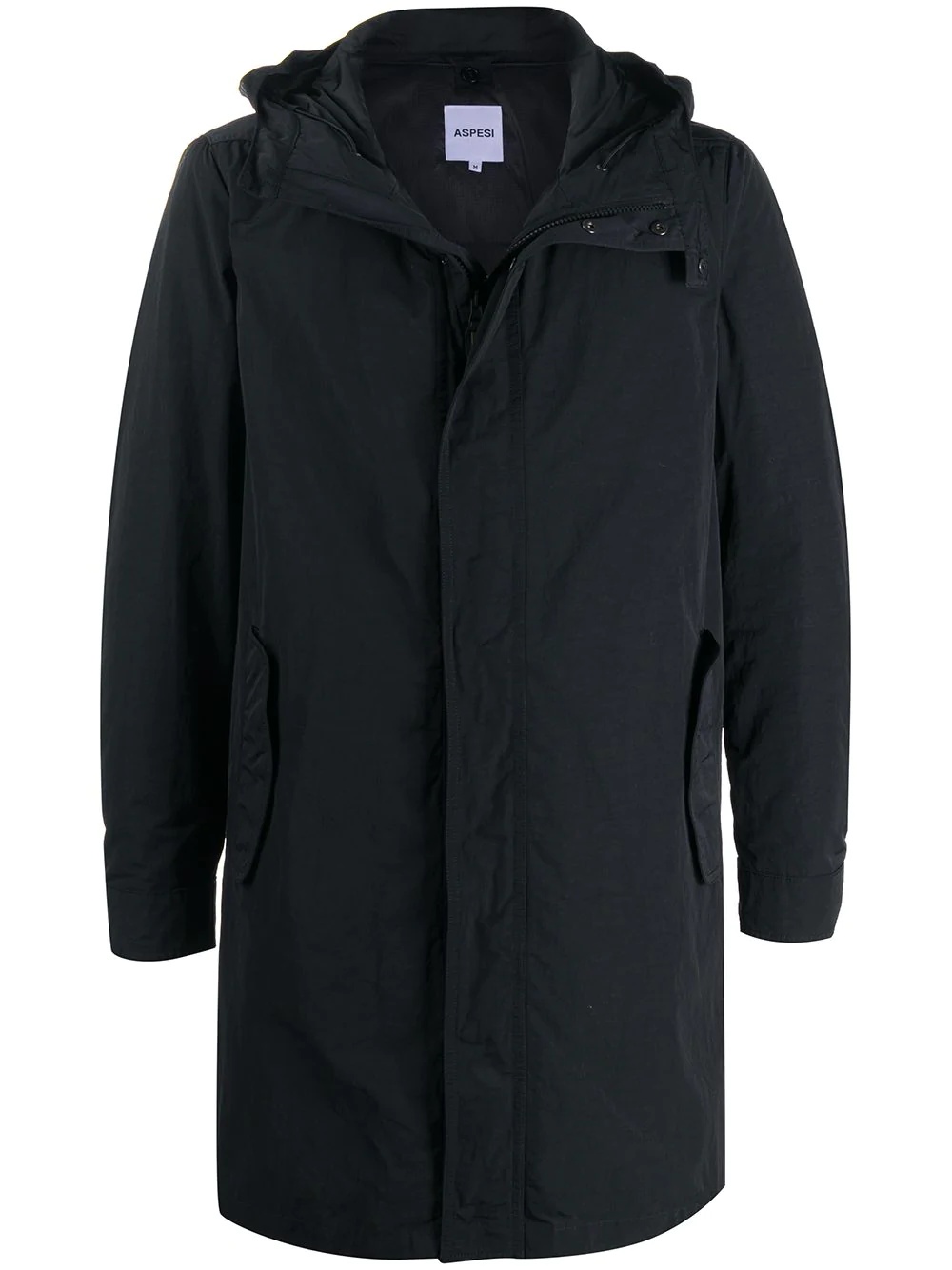 padded parka coat - 1