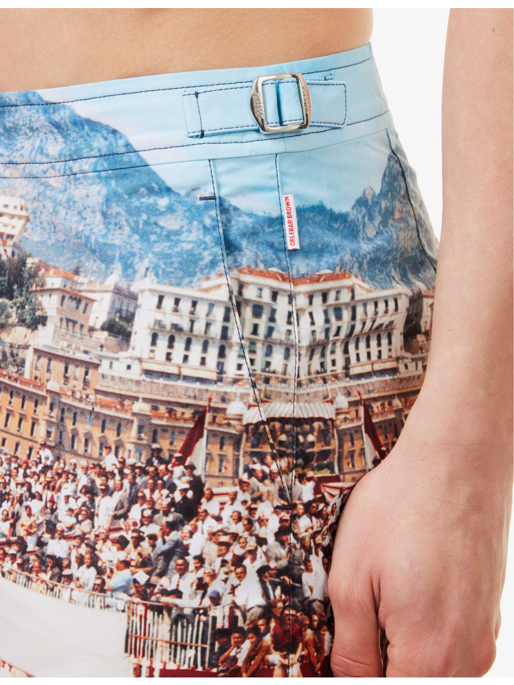 Bulldog photo-printed swim shorts - 5