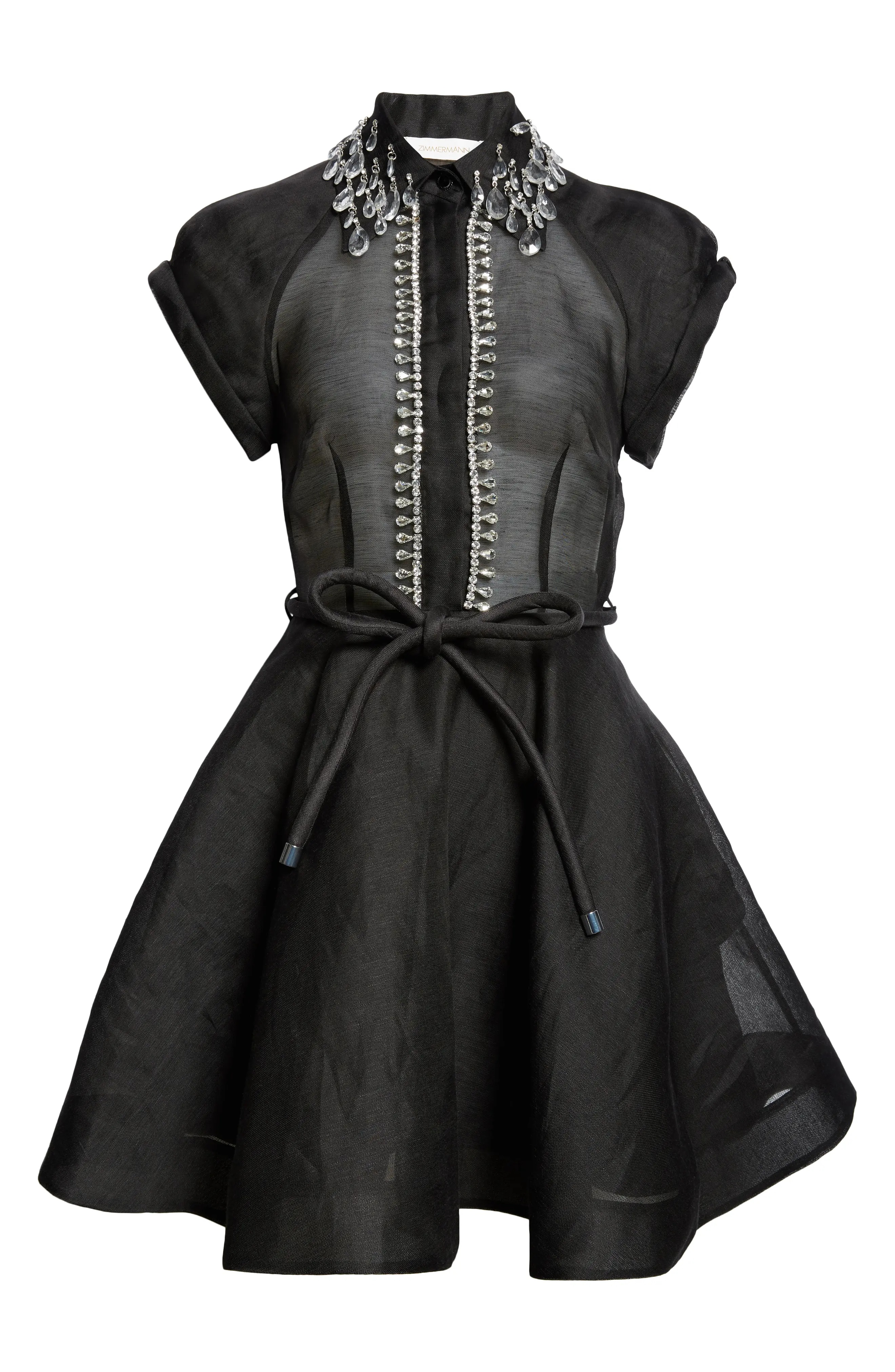 ♡mam♡ Zimmermann Matchmaker Crystal Embellished Belted Linen