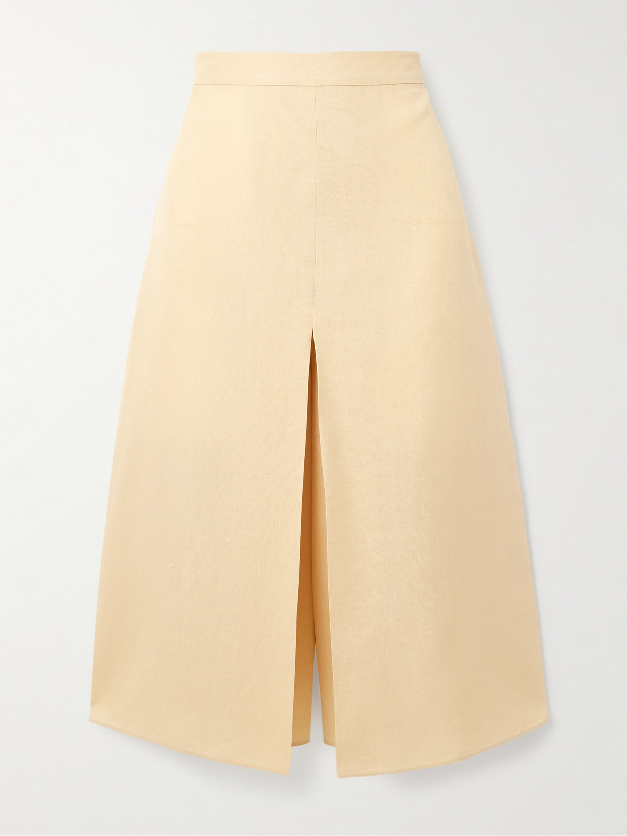 Layered Canvas Wide-leg Pants - 1