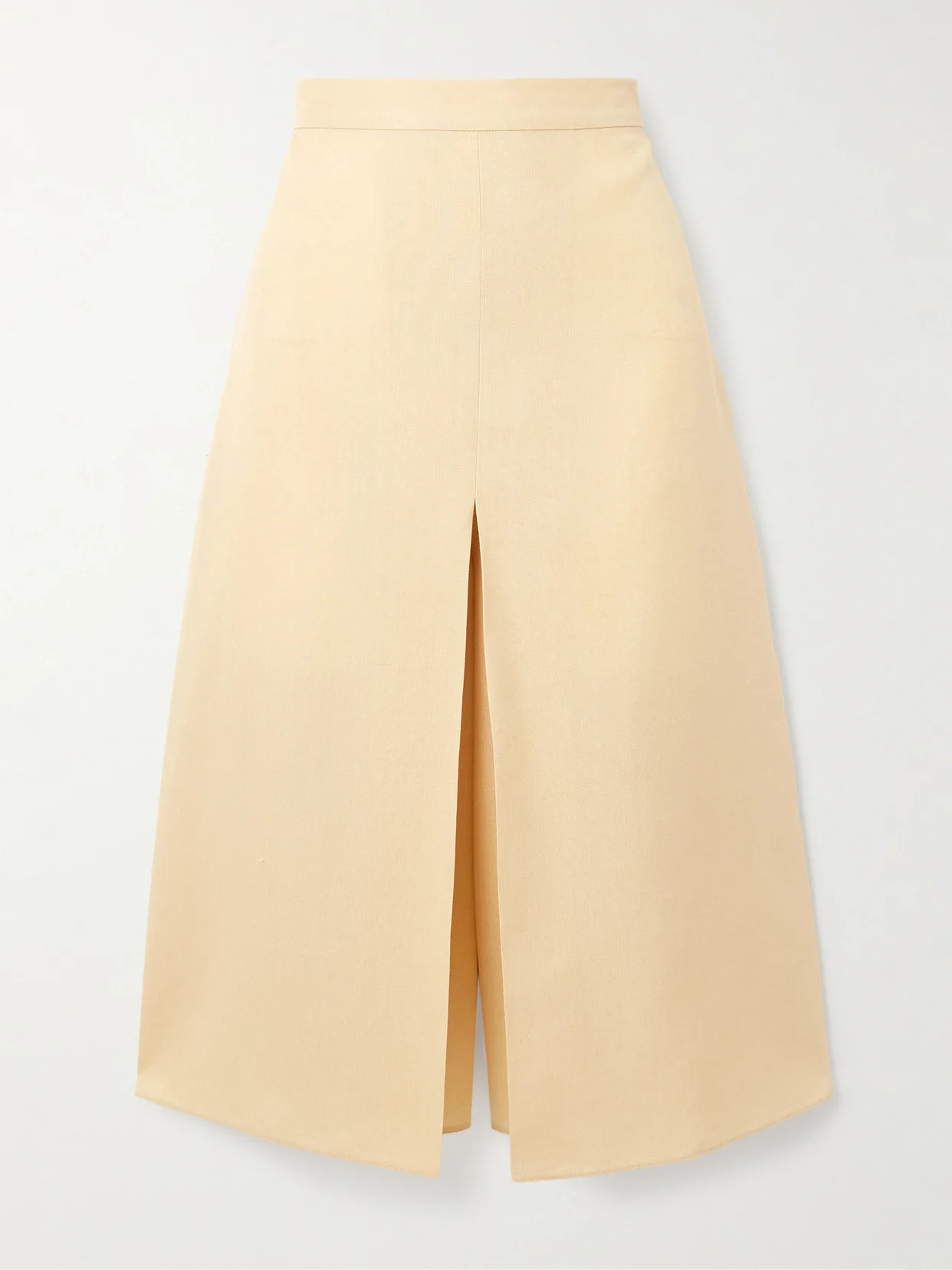 Layered Canvas Wide-leg Pants - 1