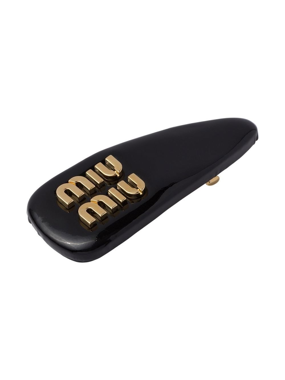 patent-leather hair clip - 3