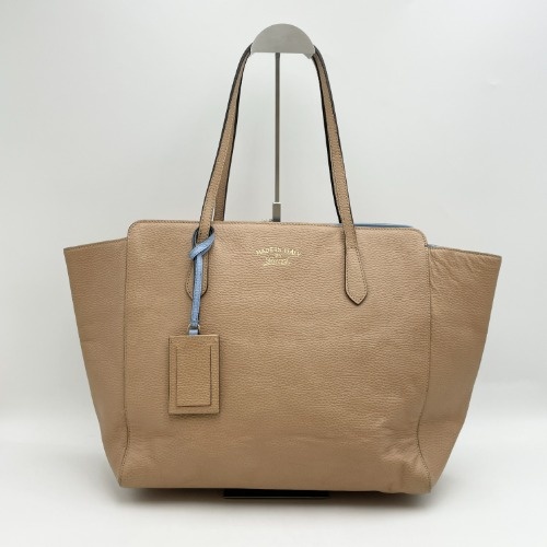 Gucci Beige Leather Swing Shopper Bag - 1