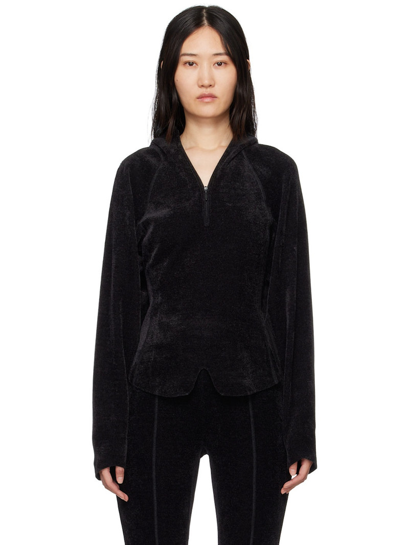 Black Raglan Hoodie 1