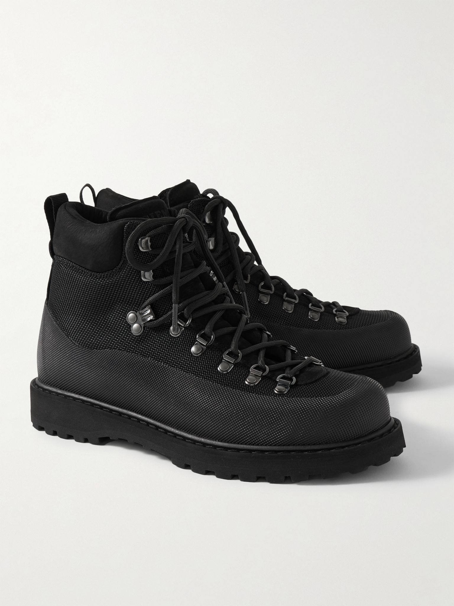 Roccia Vet Sport Suede and Rubber-Trimmed Tech-Shell Hiking Boots Black - 4
