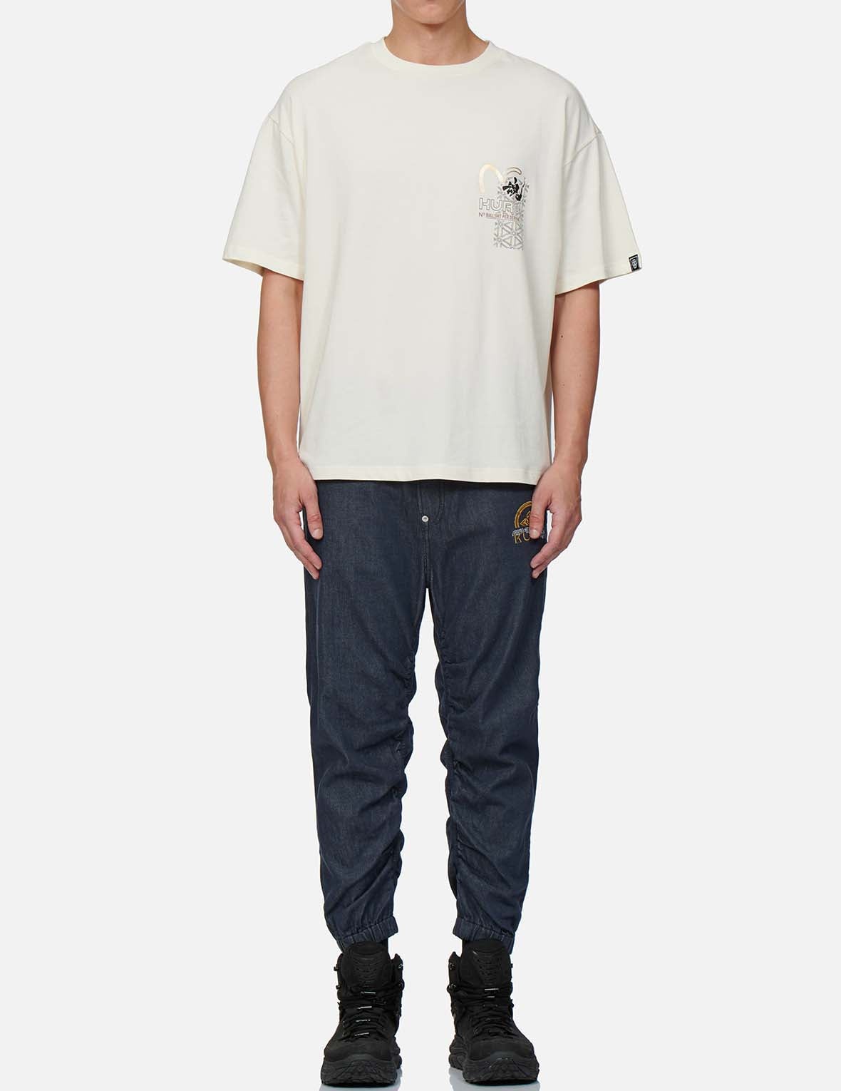 Monogram Discharge Print 3D Jogger Jeans - 6
