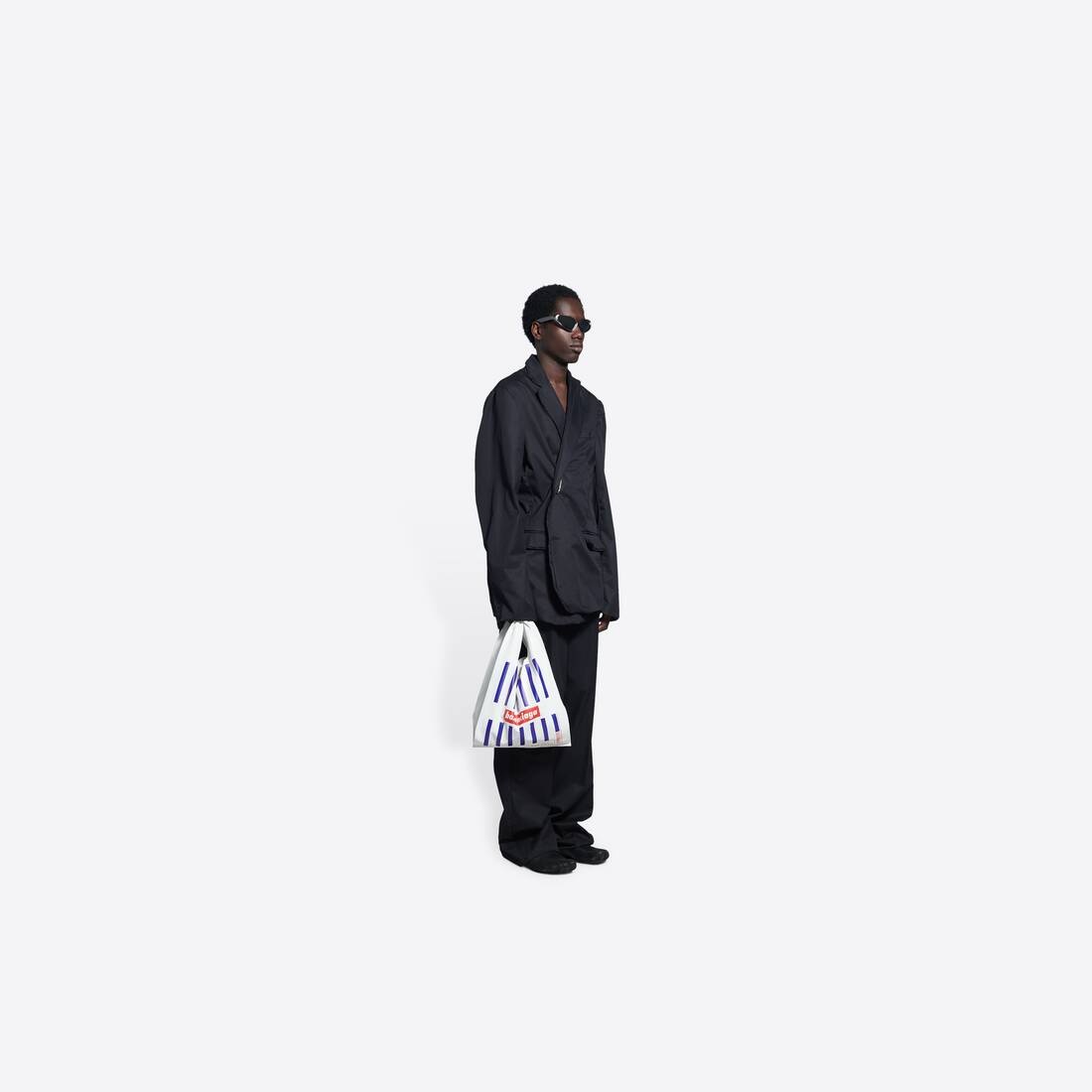 Men's Monday Shopper Bag Paper Printed  in White - 2