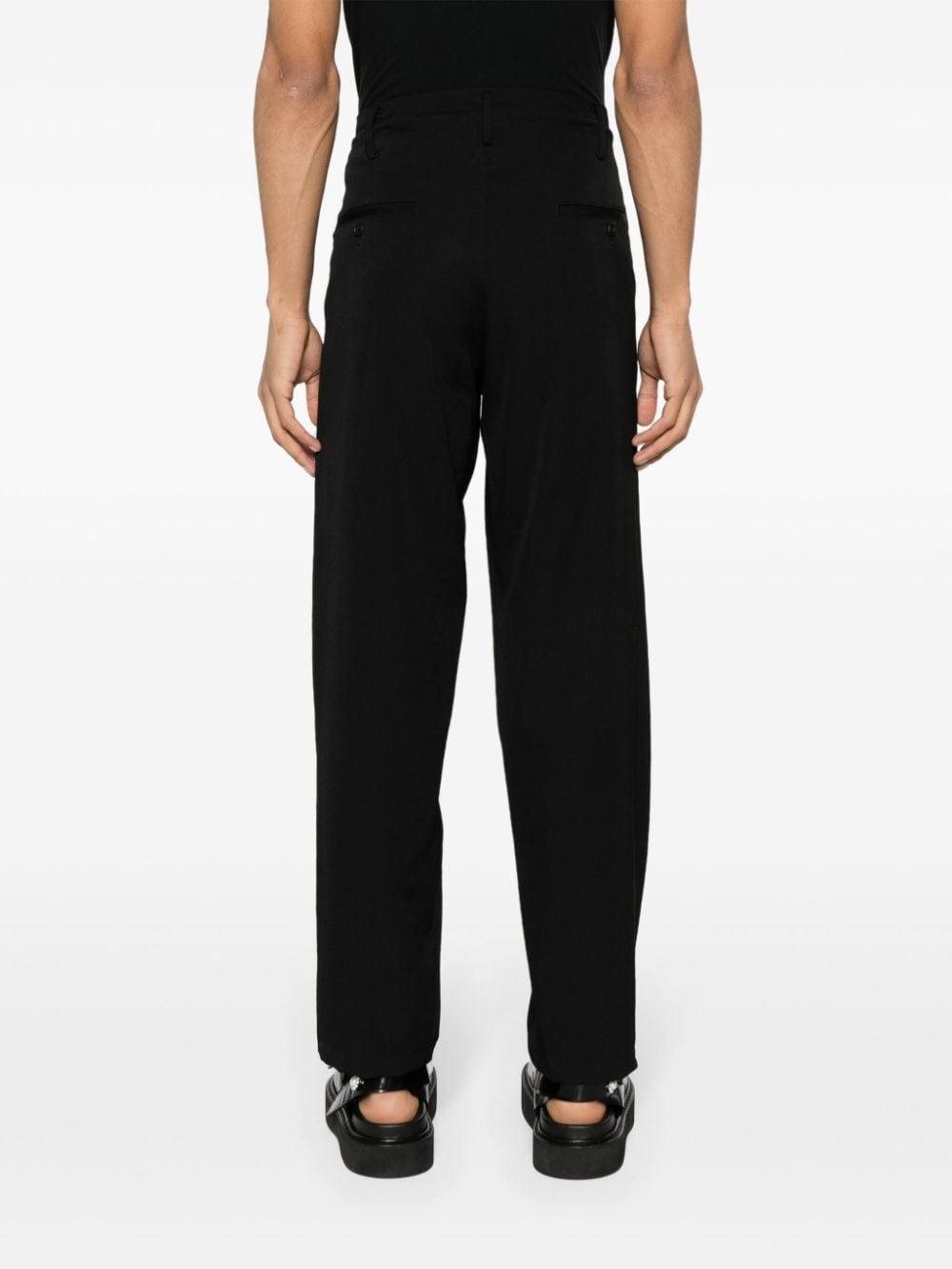 Gabardine J wool tapered trousers - 4