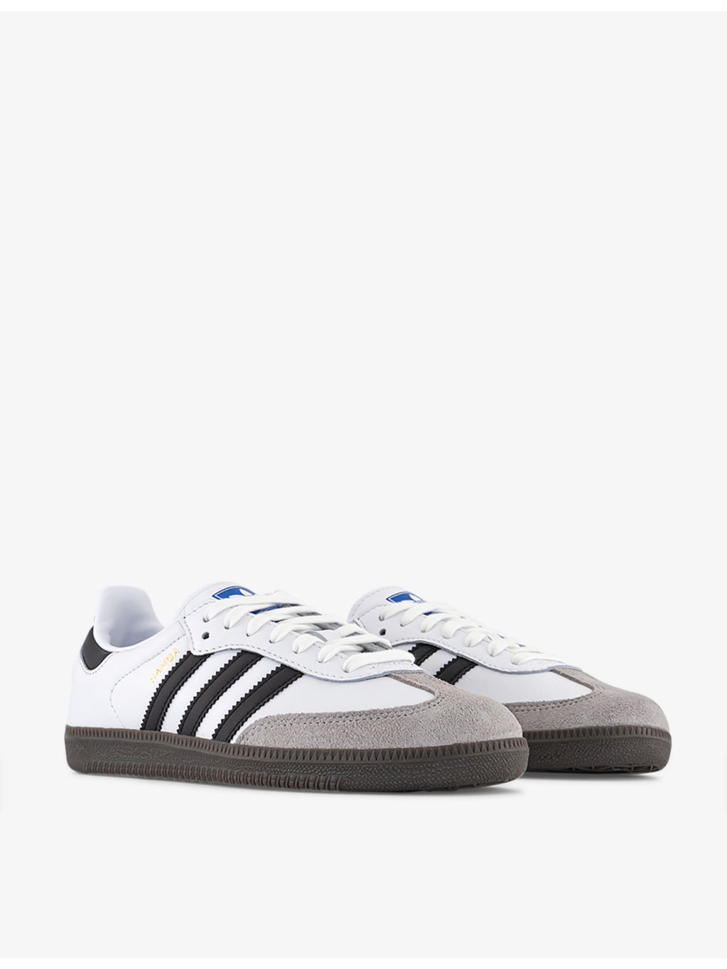 Samba OG logo-print leather low-top trainers - 3