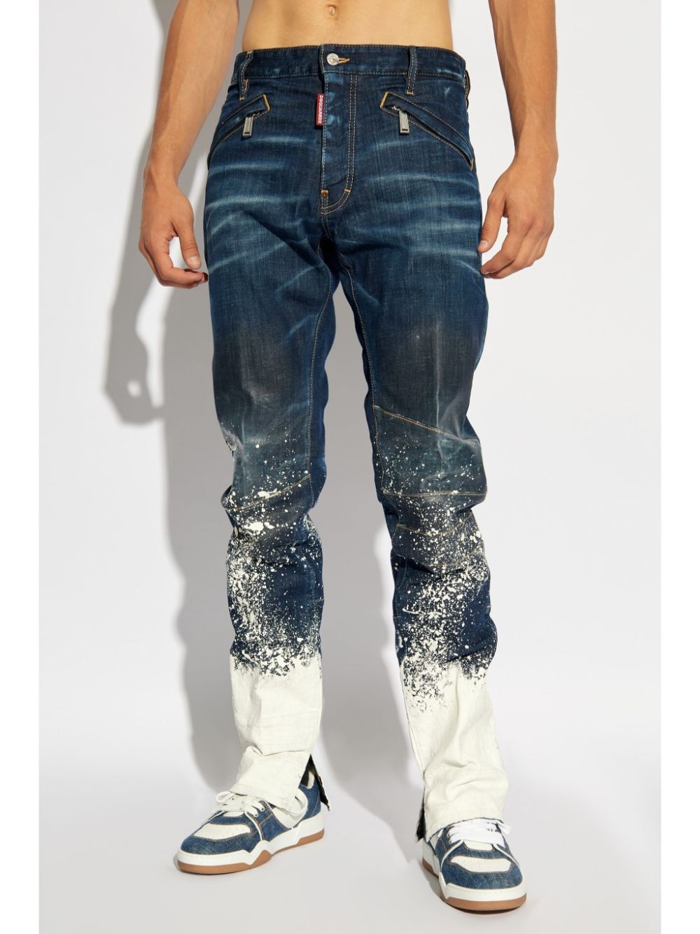 paint-splatter jeans - 3