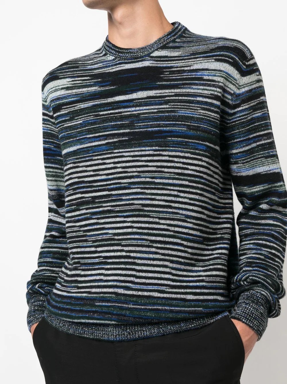 striped cashmere jumper - 5