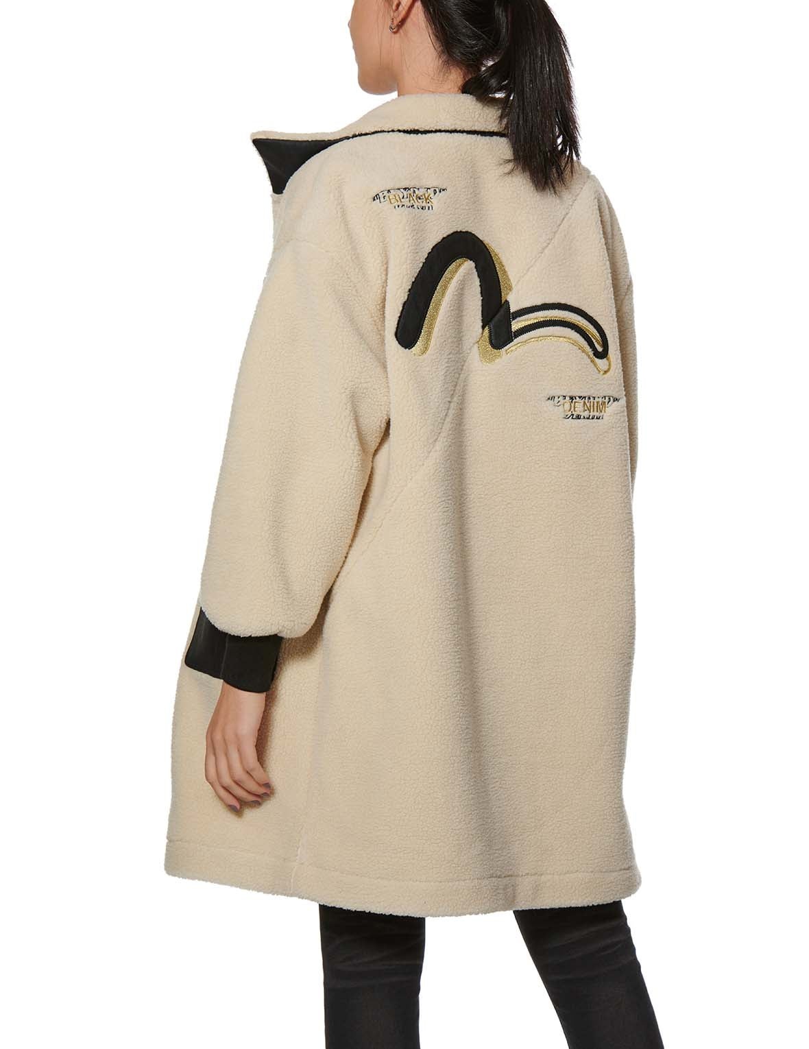 Leather Seagull Padded Sherpa Coat - 3