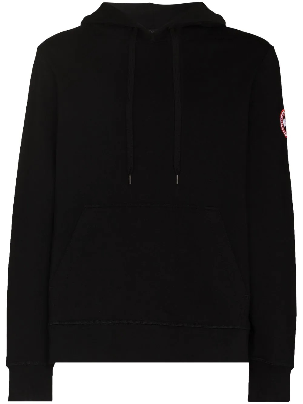 Huron logo-patch hoodie - 1