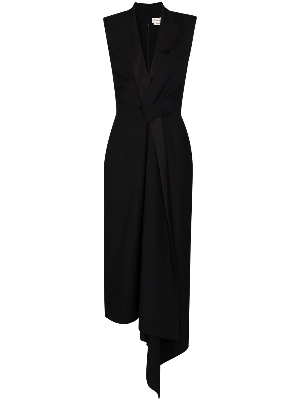 tailored asymmetric gown - 1