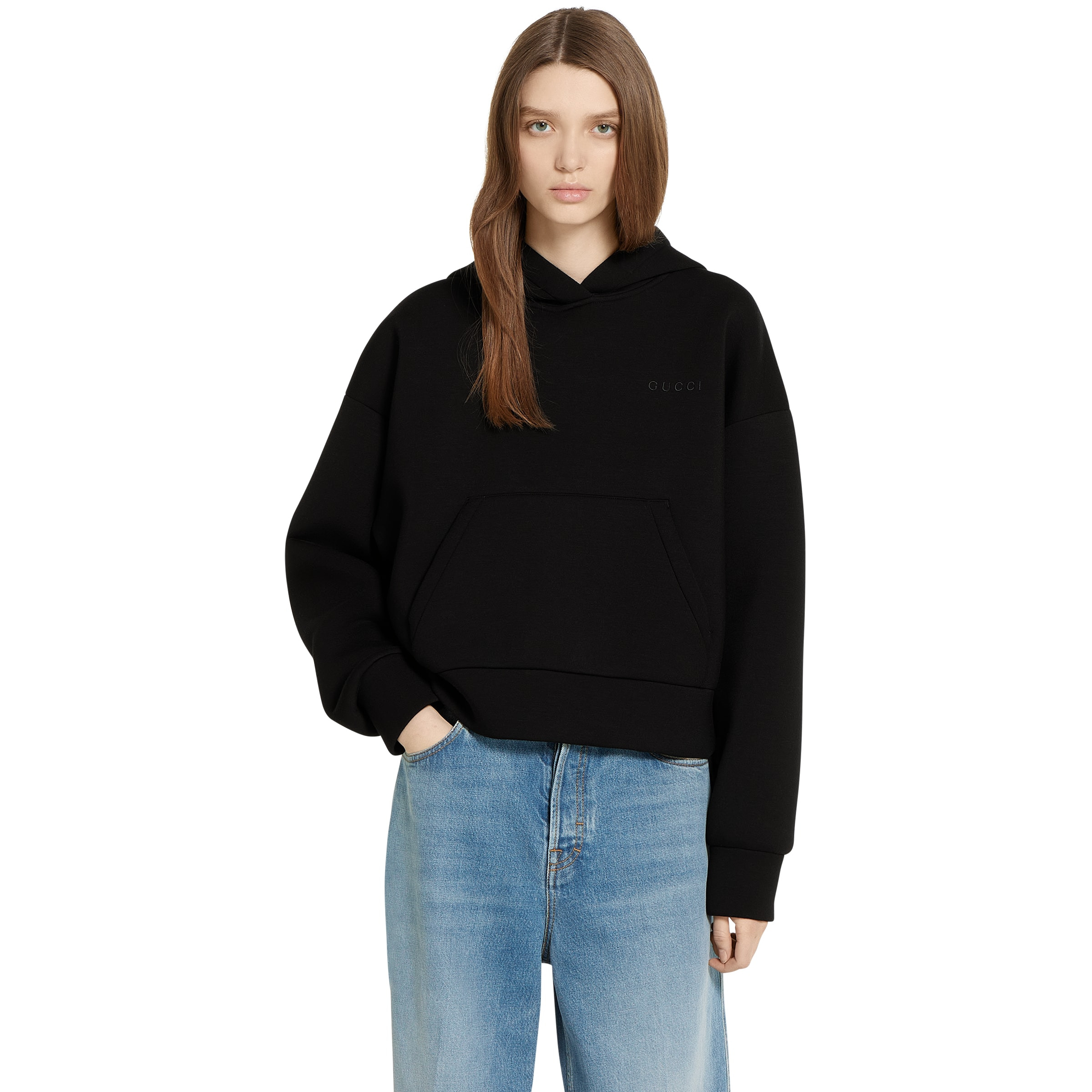 Viscose jersey hooded sweatshirt - 3