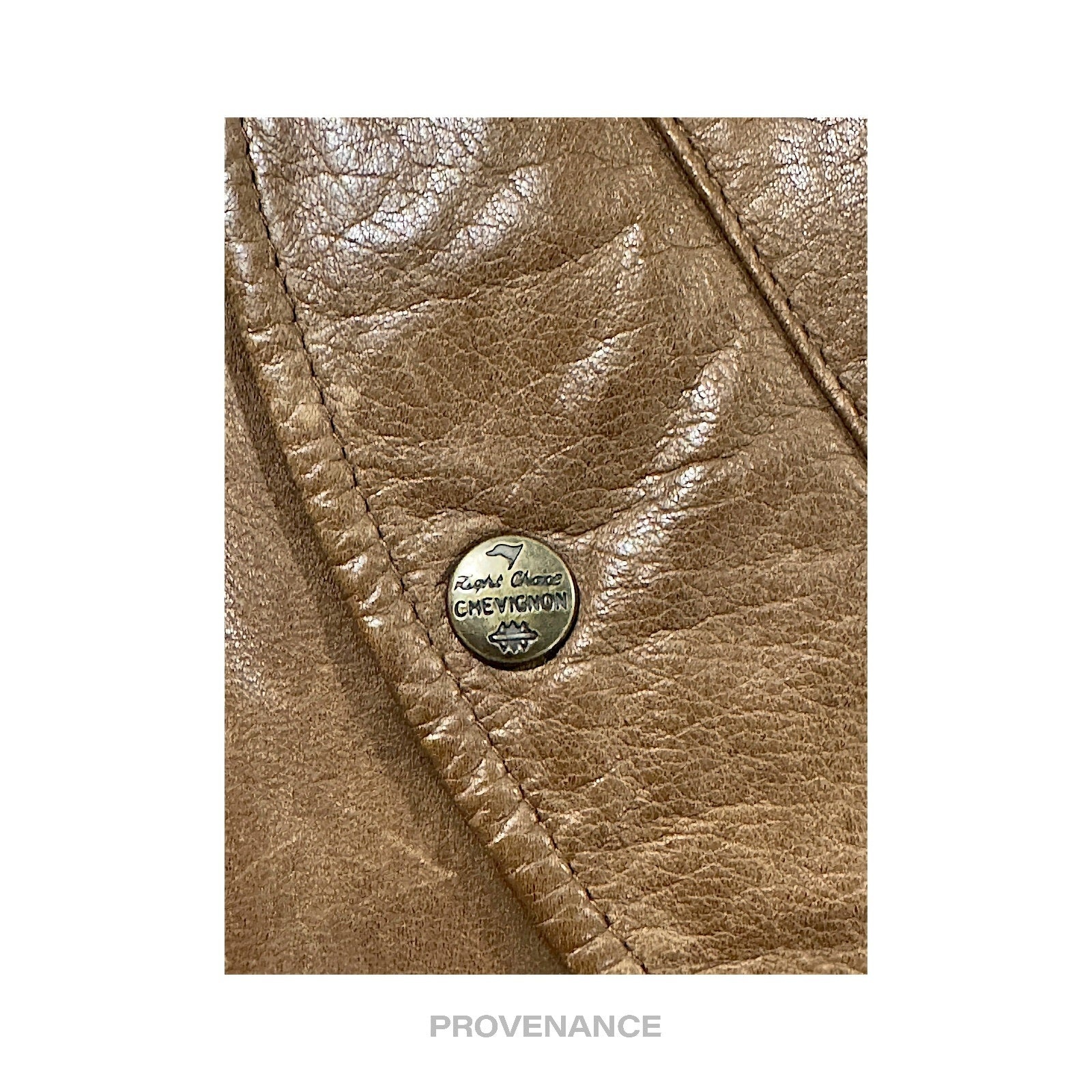 Chevignon - Chevignon Vintage Bomber Jacket - Hudson Leather Brown M - 9
