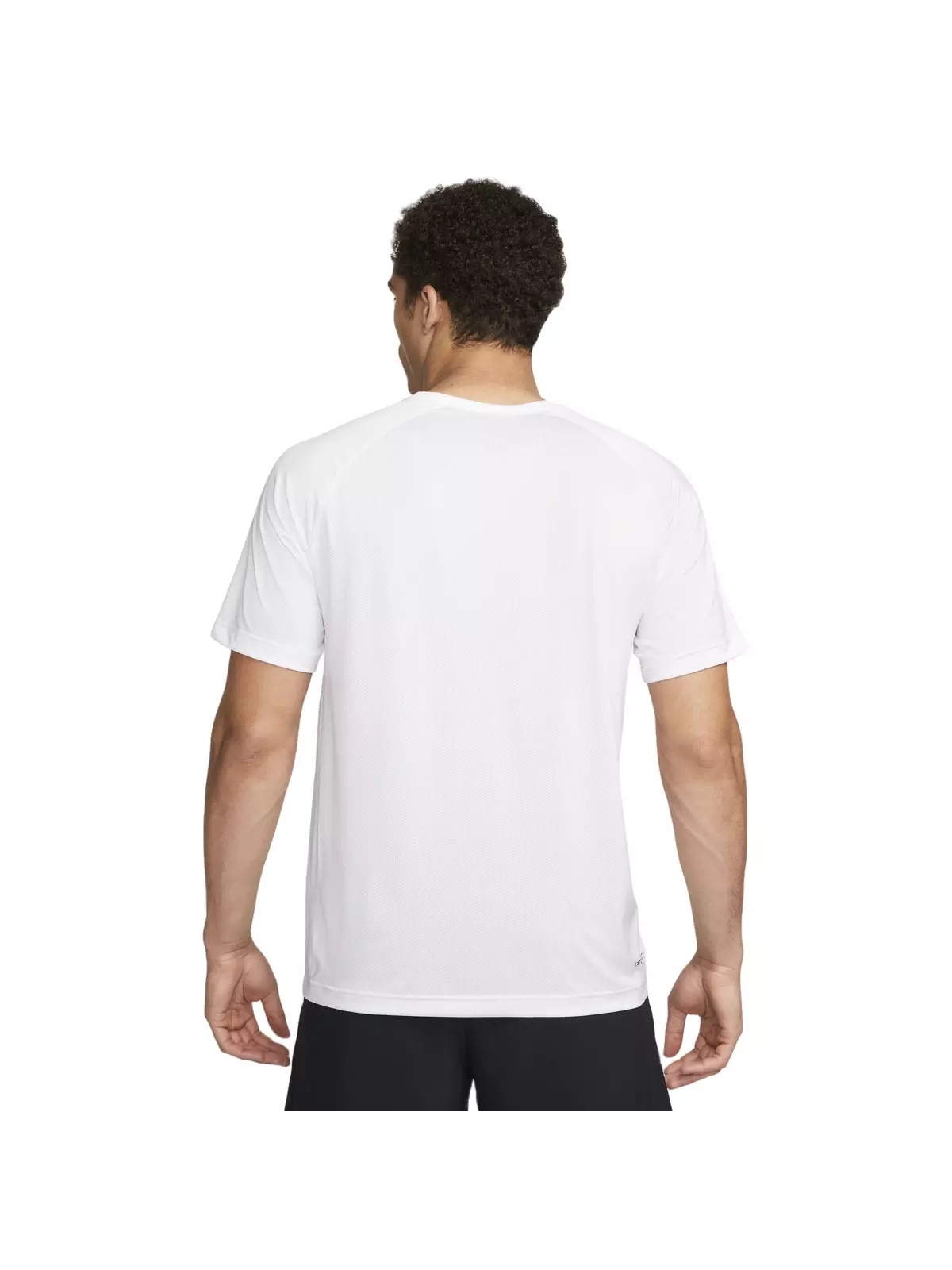Men's Dri-FIT Ready Short-Sleeve Fitness Top - White - 2