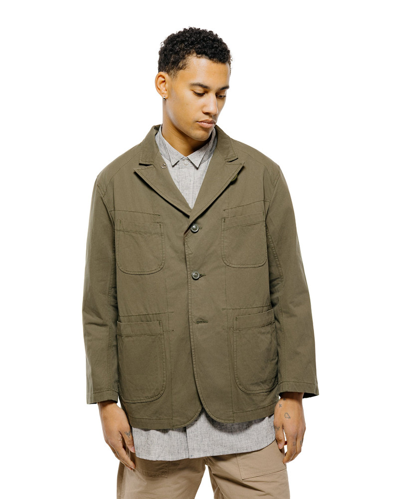 Engineered Garments Bedford Jacket Olive Cotton Sanded Cloth outlook