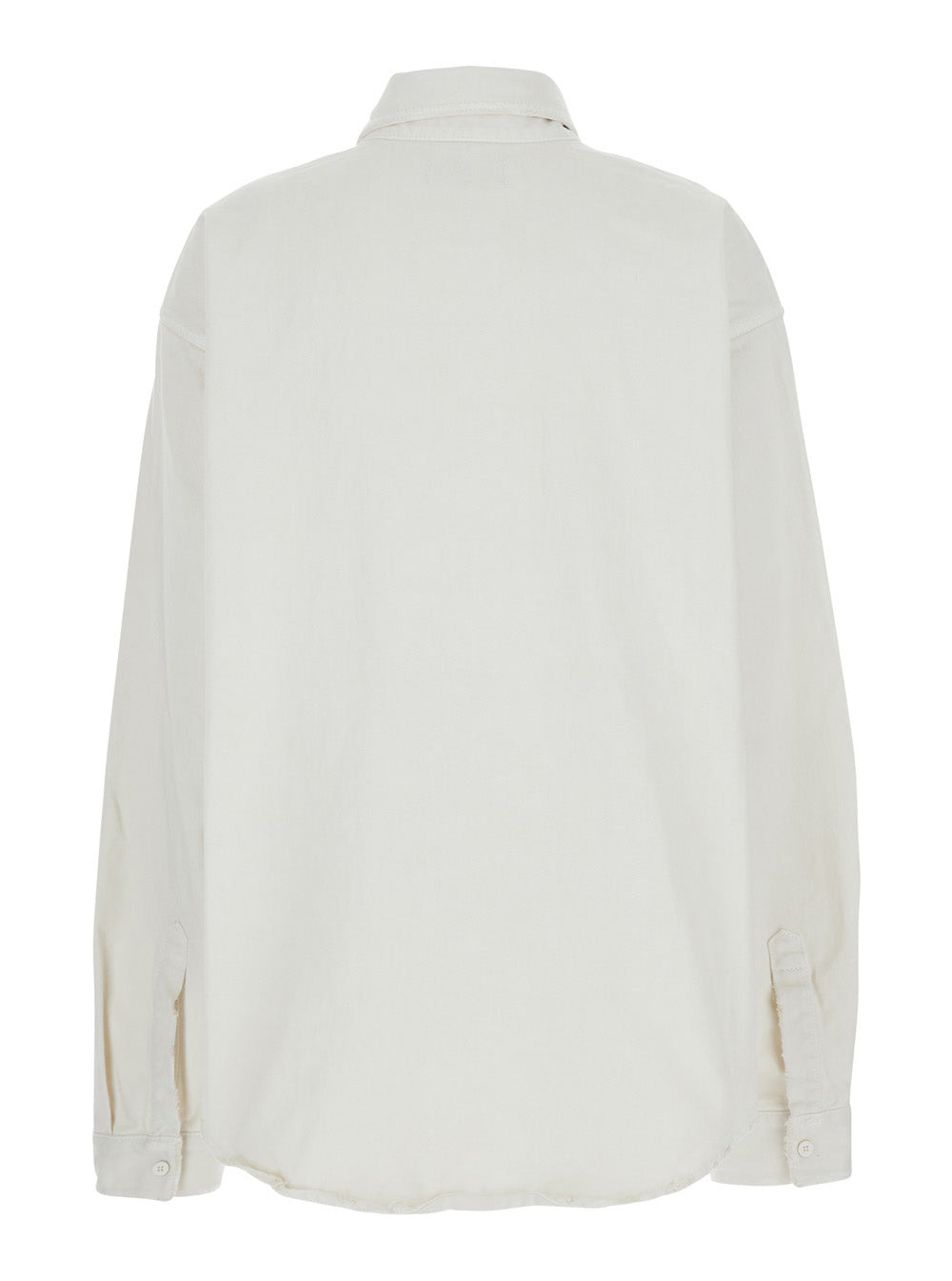 Balenciaga Women White Shirt With Lettering Logo Embroidered On The Front In Cotton Woman - 2
