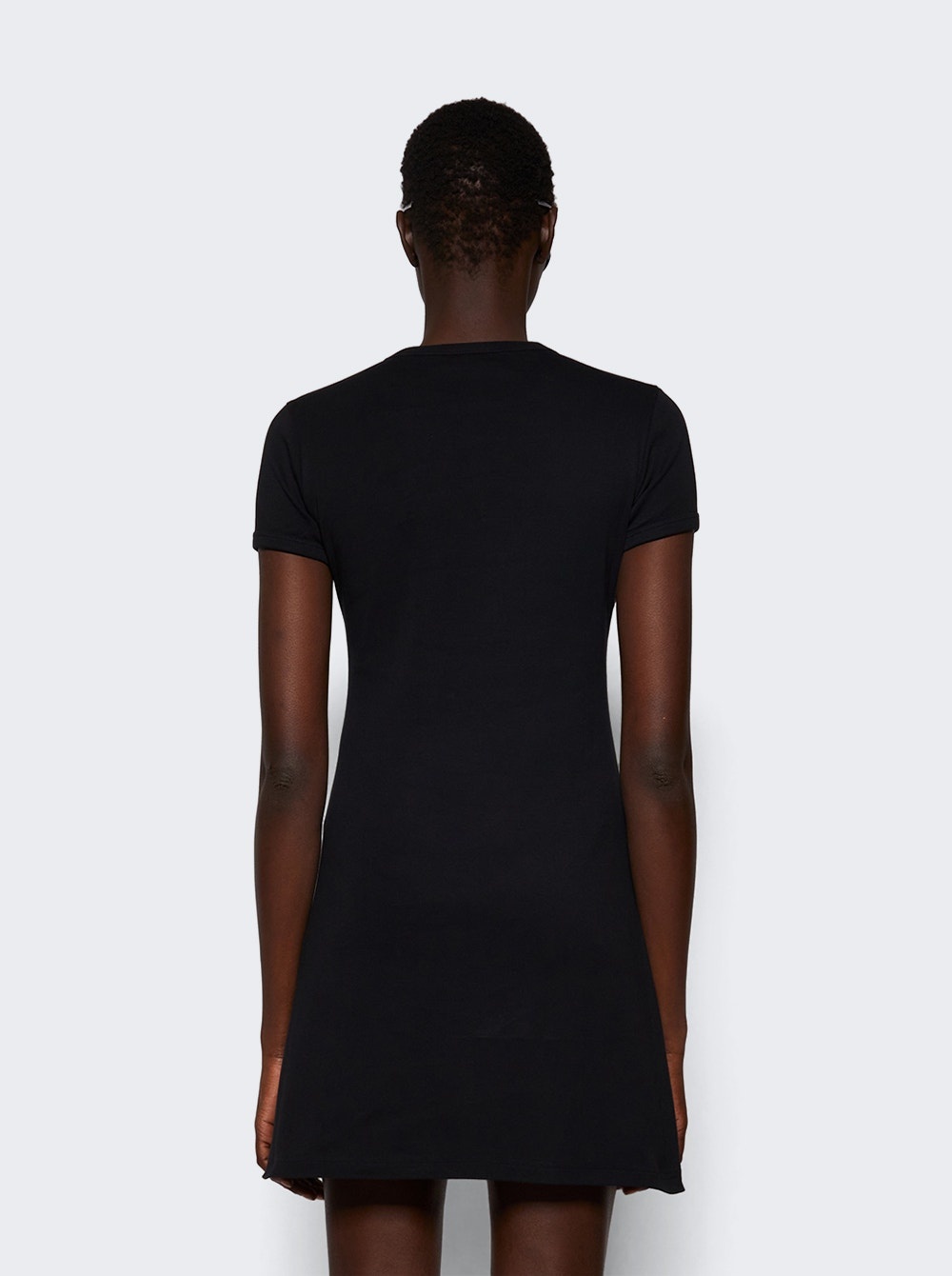 Contrast Frame Mini Dress Heritage White And Black - 5