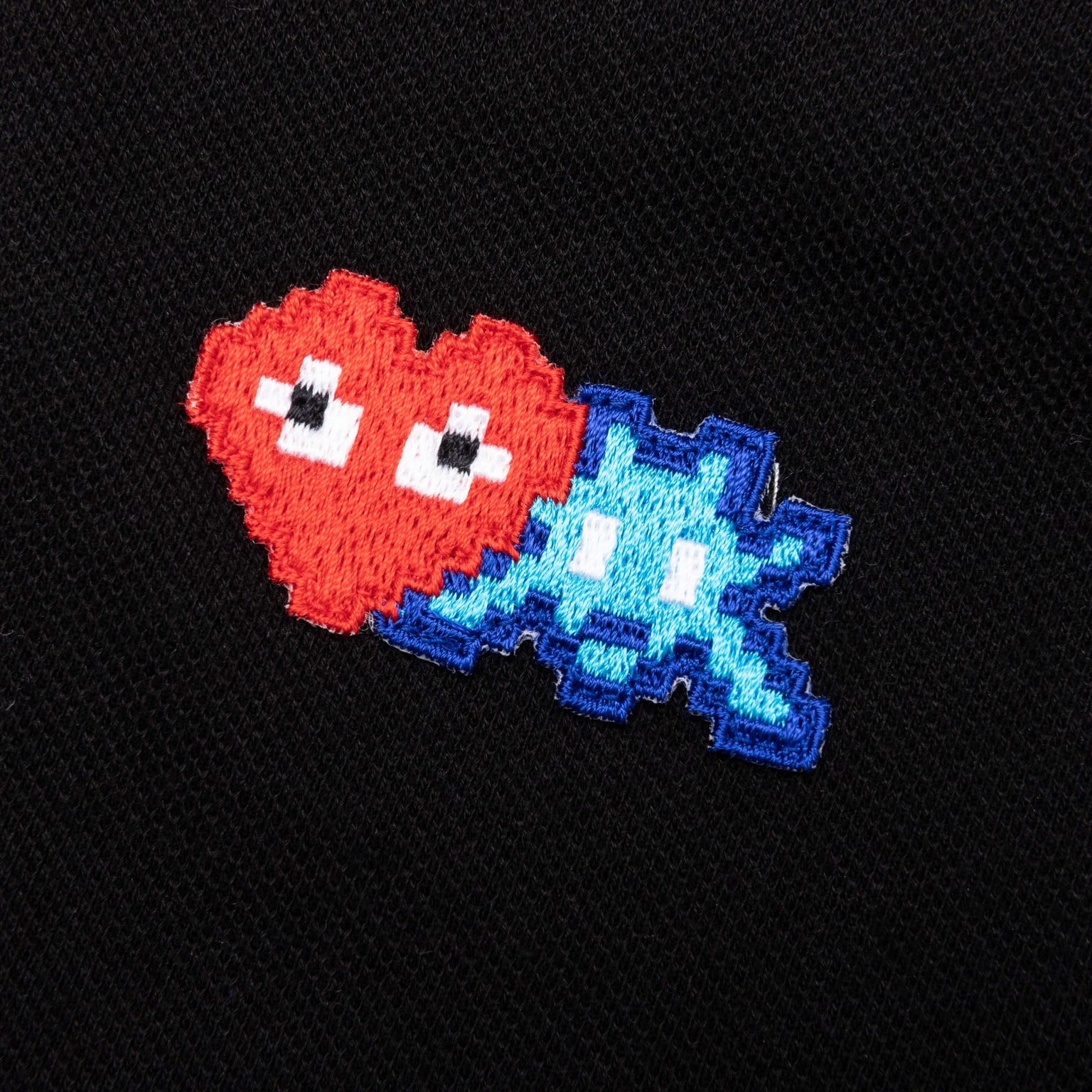 COMME DES GARCONS PLAY X THE ARTIST INVADER WOMEN'S POLO - BLACK - 4