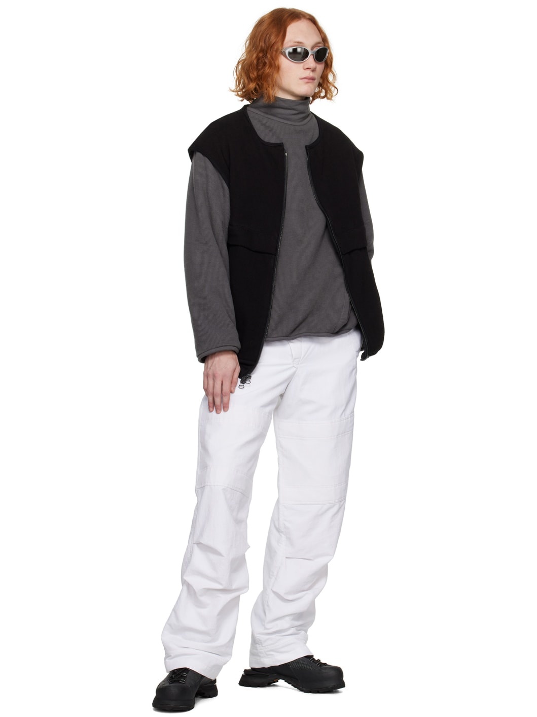 Gray Waffle Turtleneck - 4