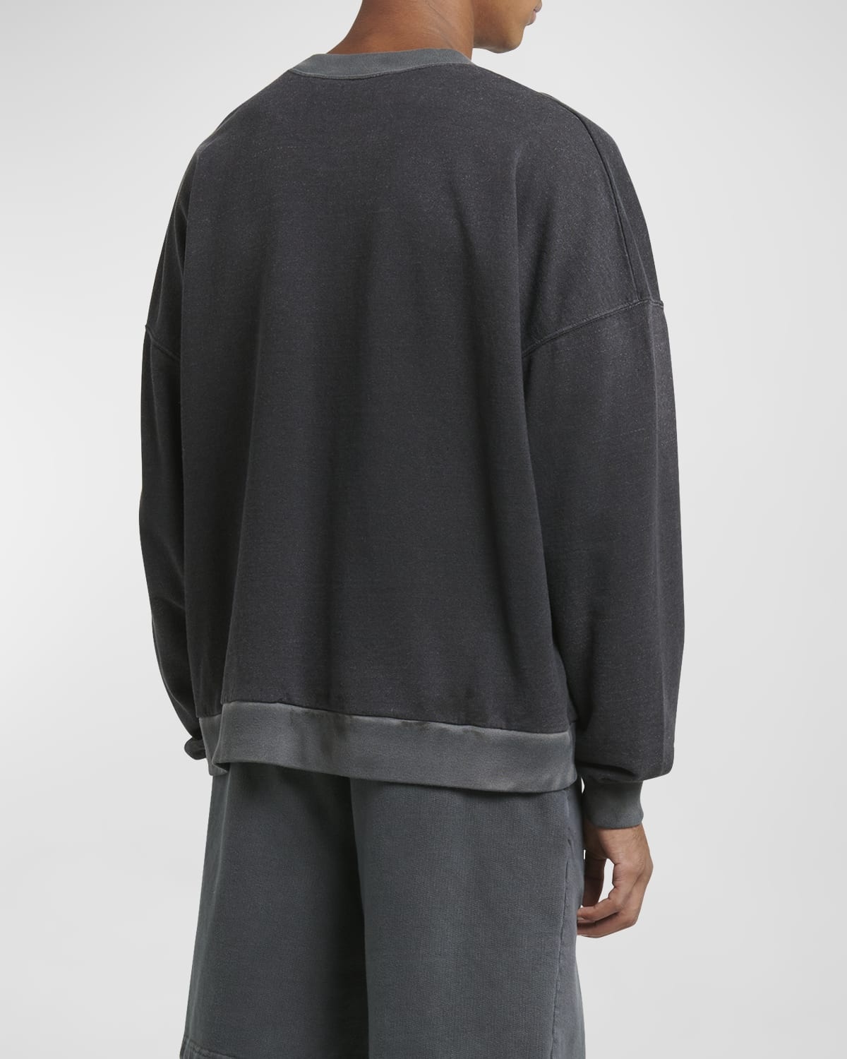 Men's Linen-Blend Relaxed Sweatshirt - 4
