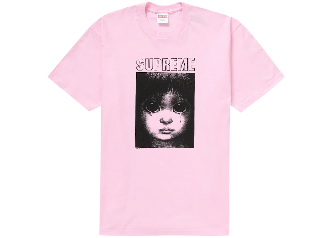 Supreme Margaret Keane Teardrop Tee Light Pink - 1