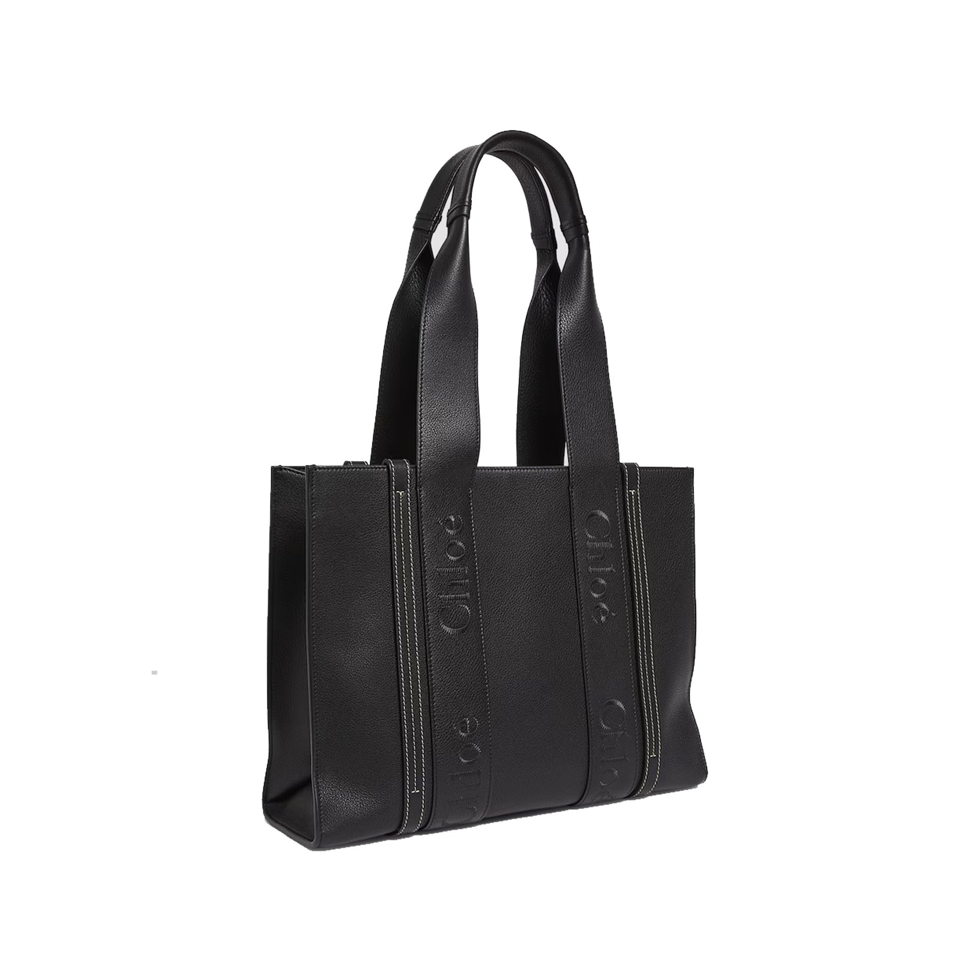 Chloe Woody Medium Leather Tote Bag - 3