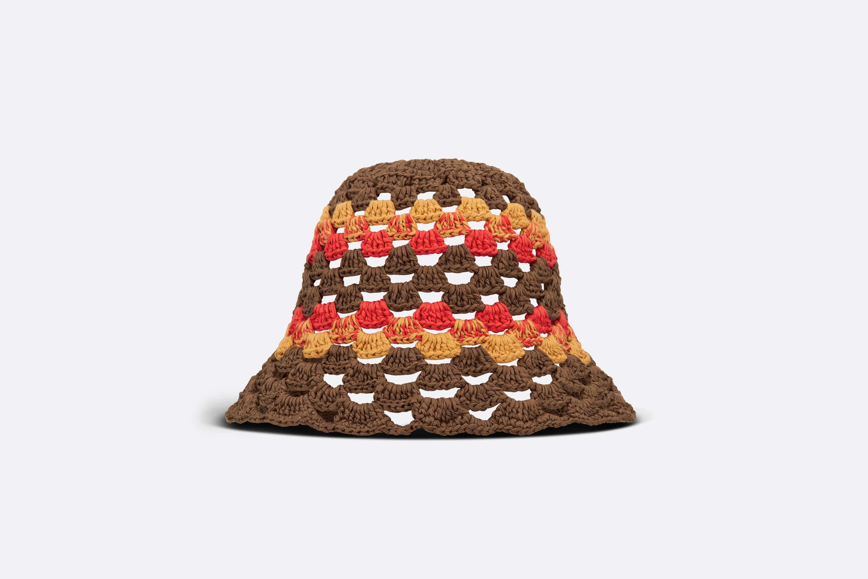 Vintage Christian Dior | Wool Crochet Knit Bucket Hat + Scarf South African craftsmanship shines as cherry on top of Dior  main image 4