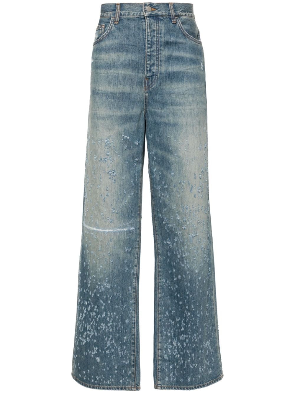 Shotgun mid-rise straight-leg jeans - 1