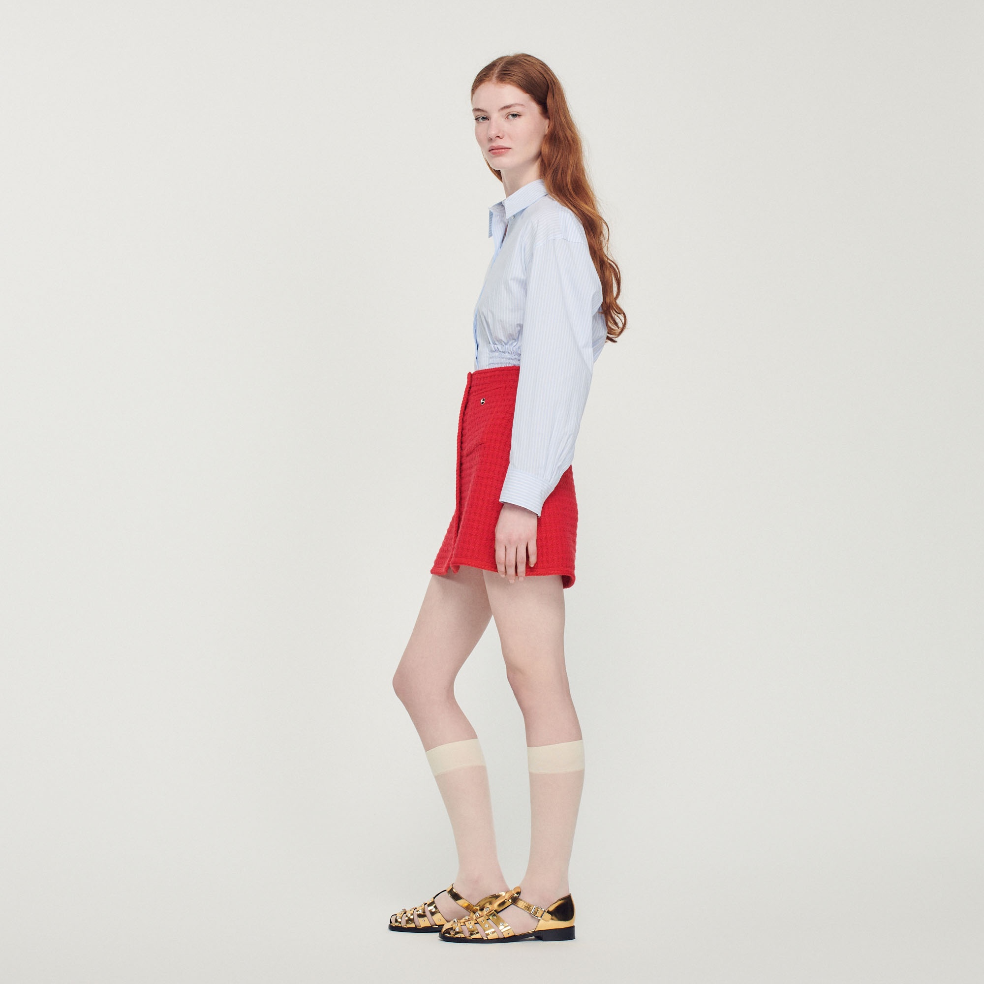 Short knitted skirt - 7