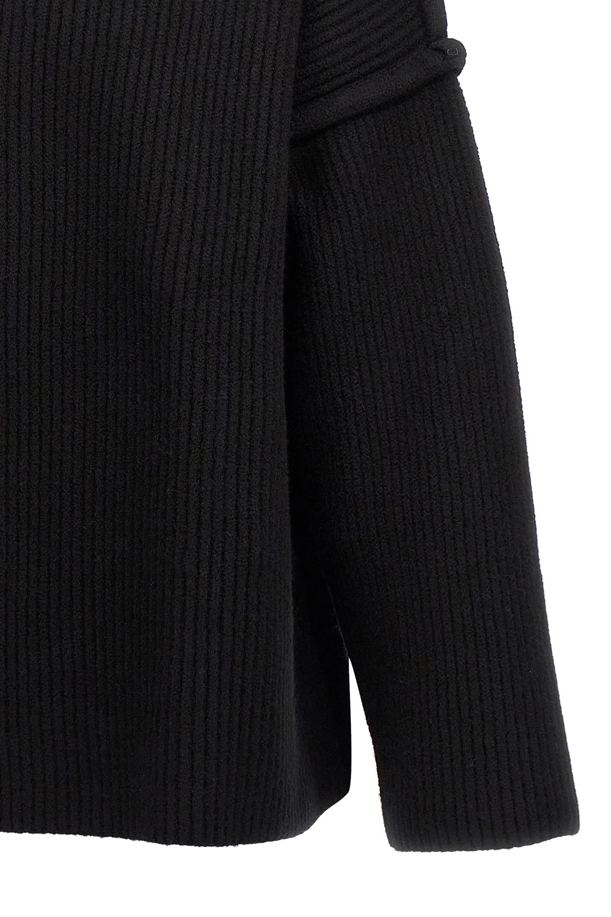 Geometric neckline sweater - 5