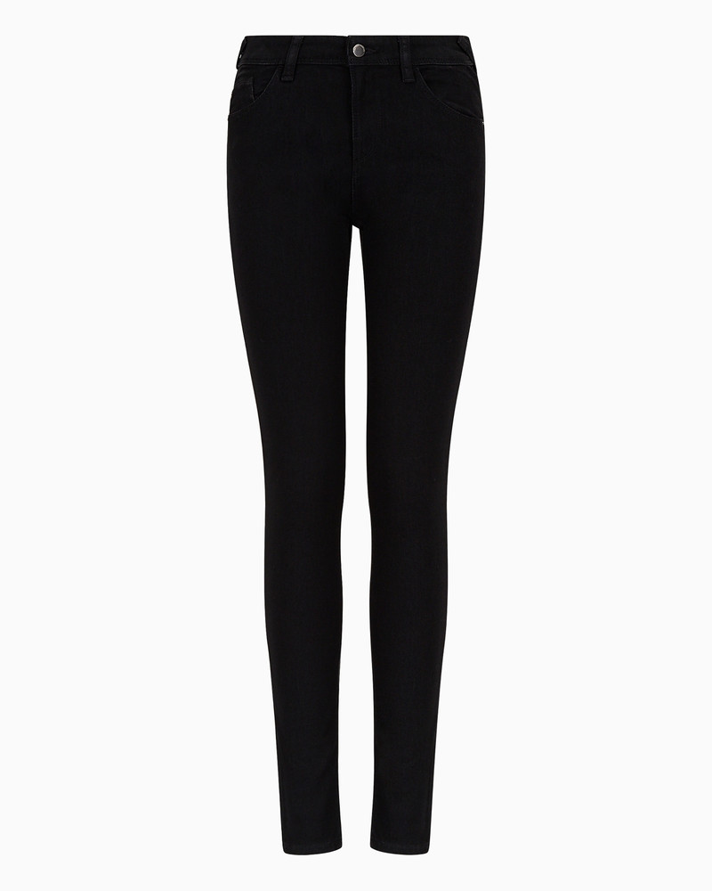 J28 Medium-waisted, super skinny-leg jeans in rinsed comfort denim 1