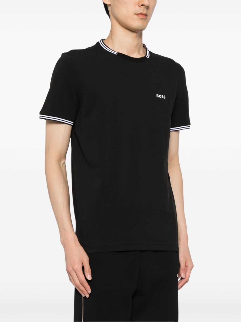 logo-patch crew neck t-shirt - 3