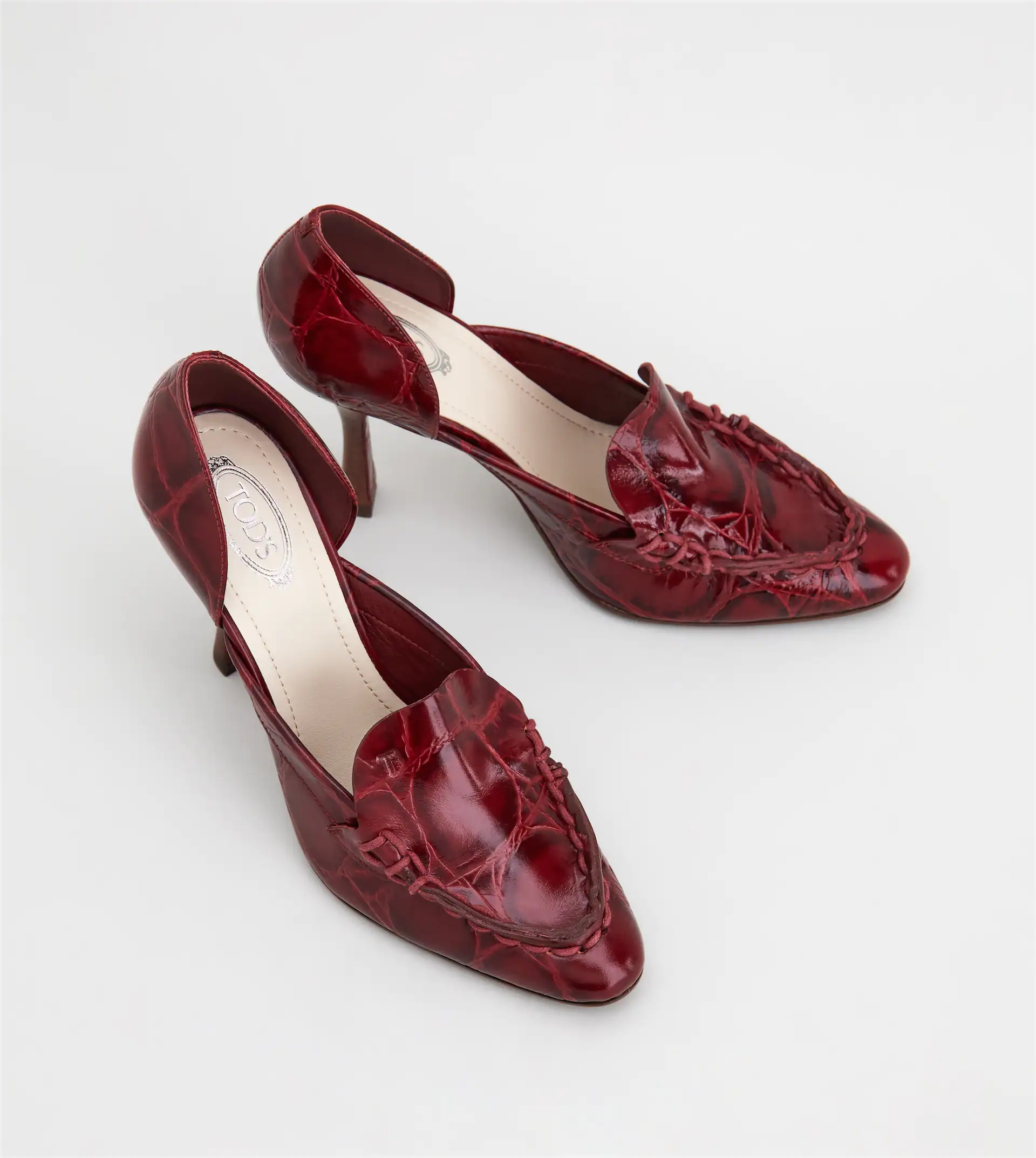 DORSAY SPIGA PUMPS IN LEATHER - RED - 3