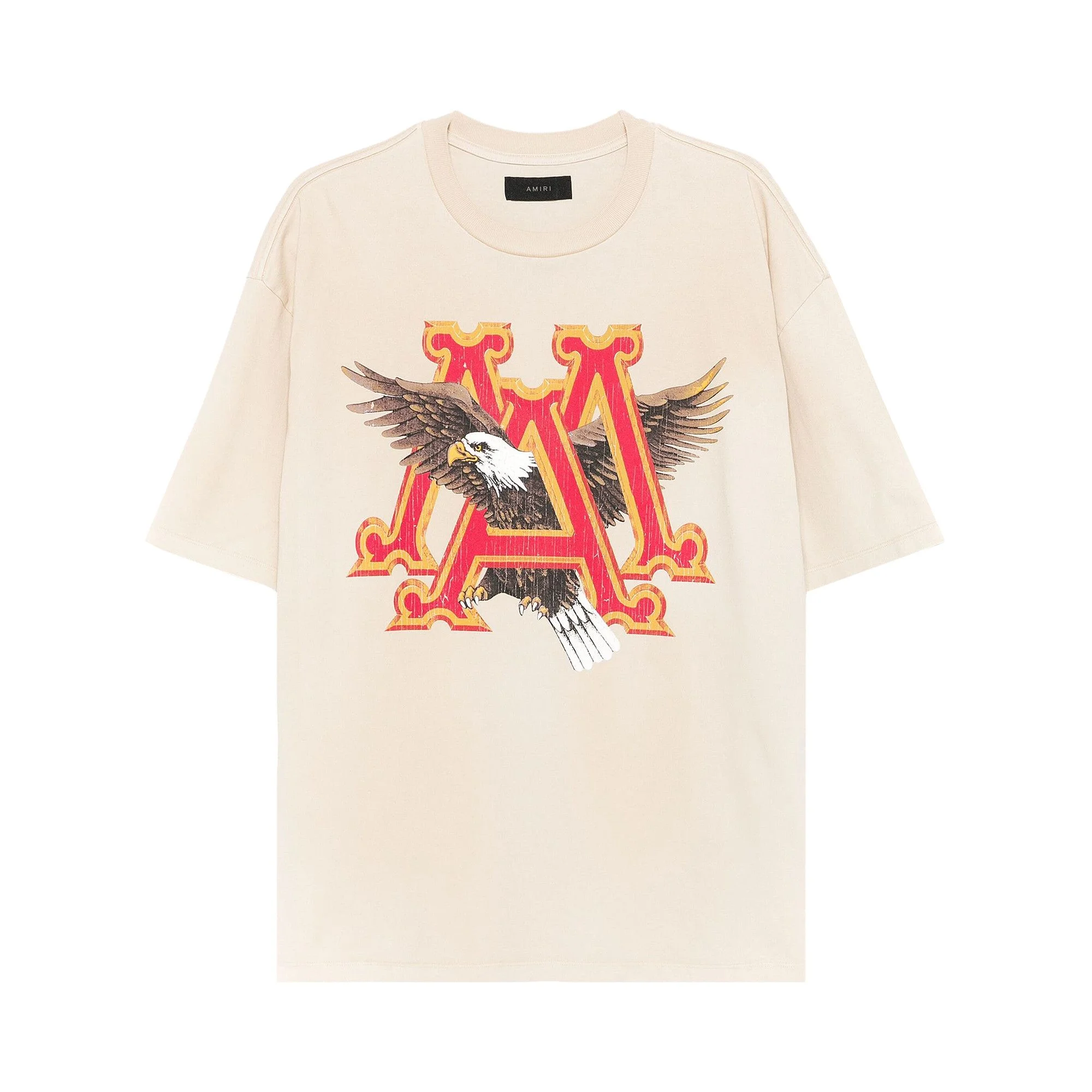 Amiri Vintage MA Eagle Oversized Tee 'Alabaster' - 1