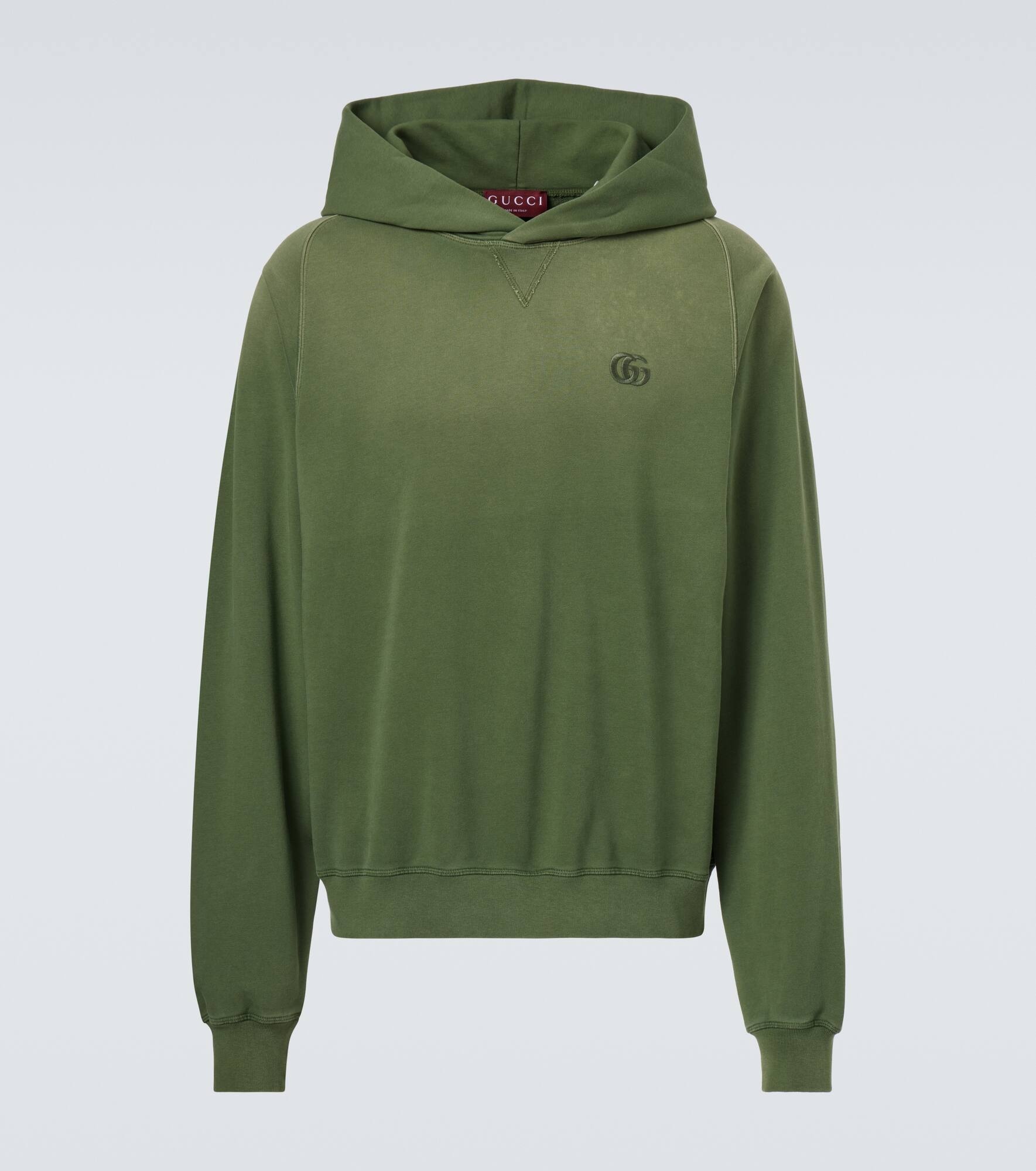 Double G cotton jersey hoodie - 1