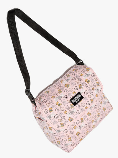 Moschino teddy logo-print baby changing bag outlook