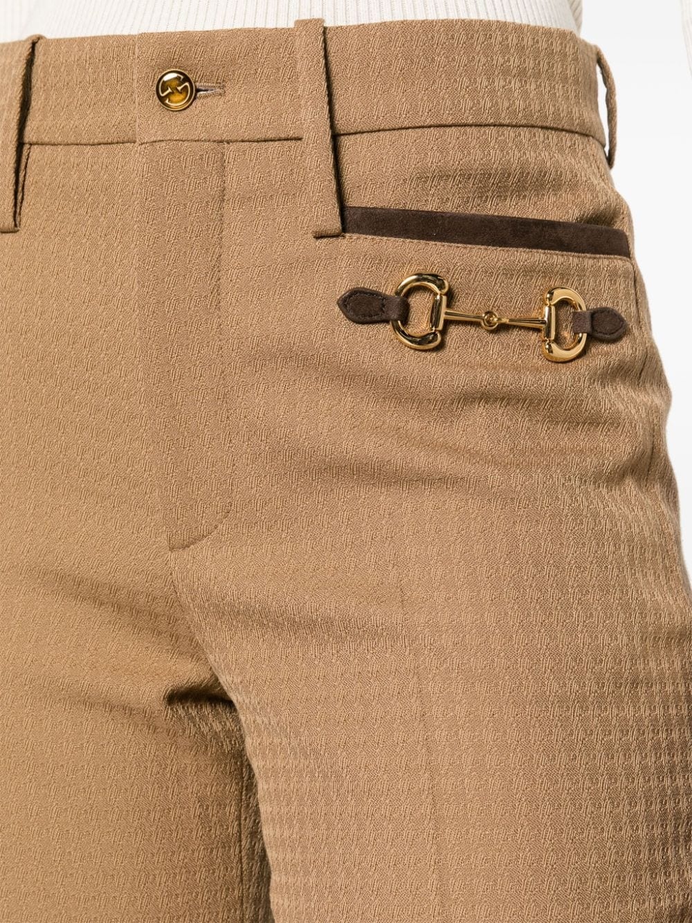 Horsebit-detailed tailored trousers - 5
